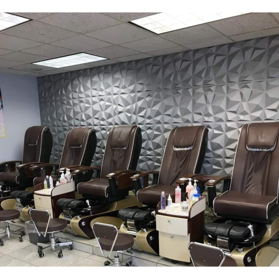 Art3D 3D Paneling Textured 3D Wall Design, Grey Diamond, 19.7"" X 19.7"" (12 Pack) (Matt Grey)