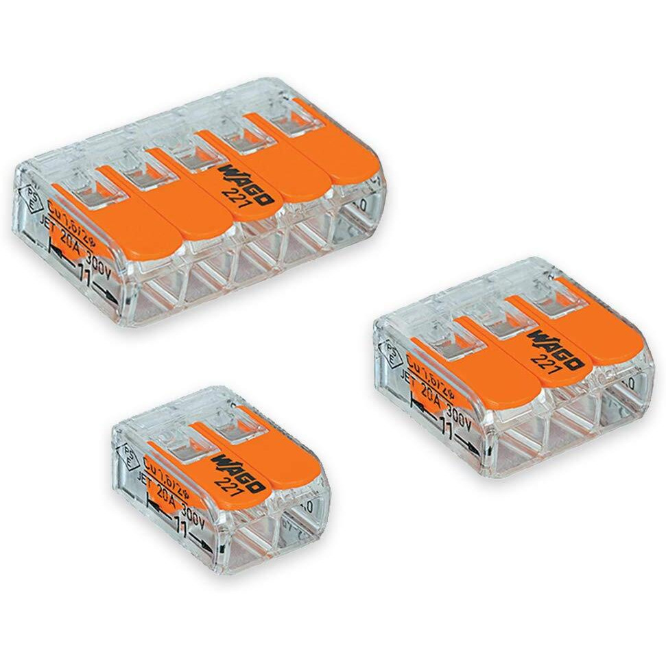 Wago 221 Lever-Nuts 175Pc Wire Connector Assortment Pack