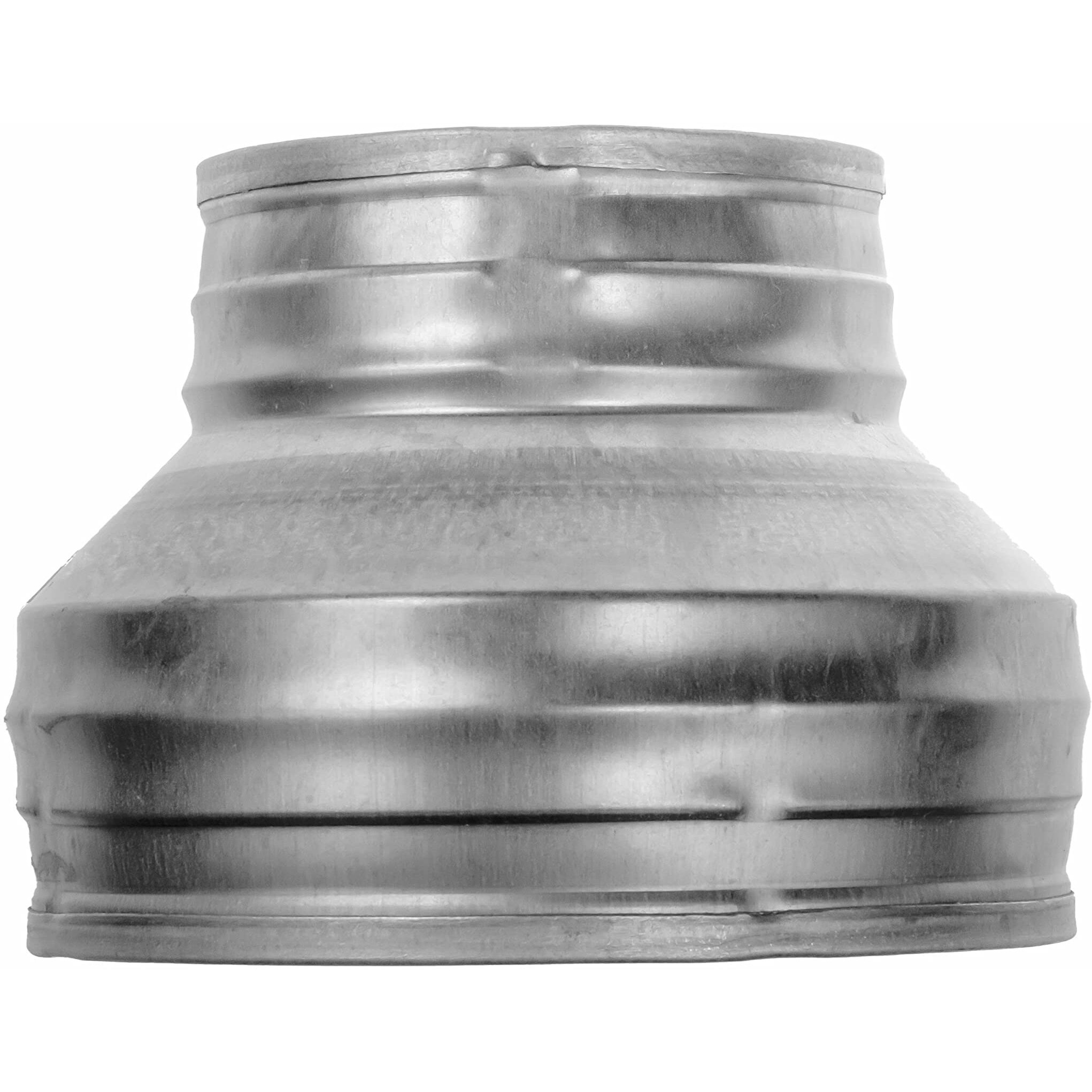 6"" To 5"" Inch Duct Reducer Round Reducer Duct Fitting Pipe Increaser Reducer Made From Galvanized Steel (Drain, Waste And Vent) Reducing Coupling (Metal, 6 To 5 Inch)
