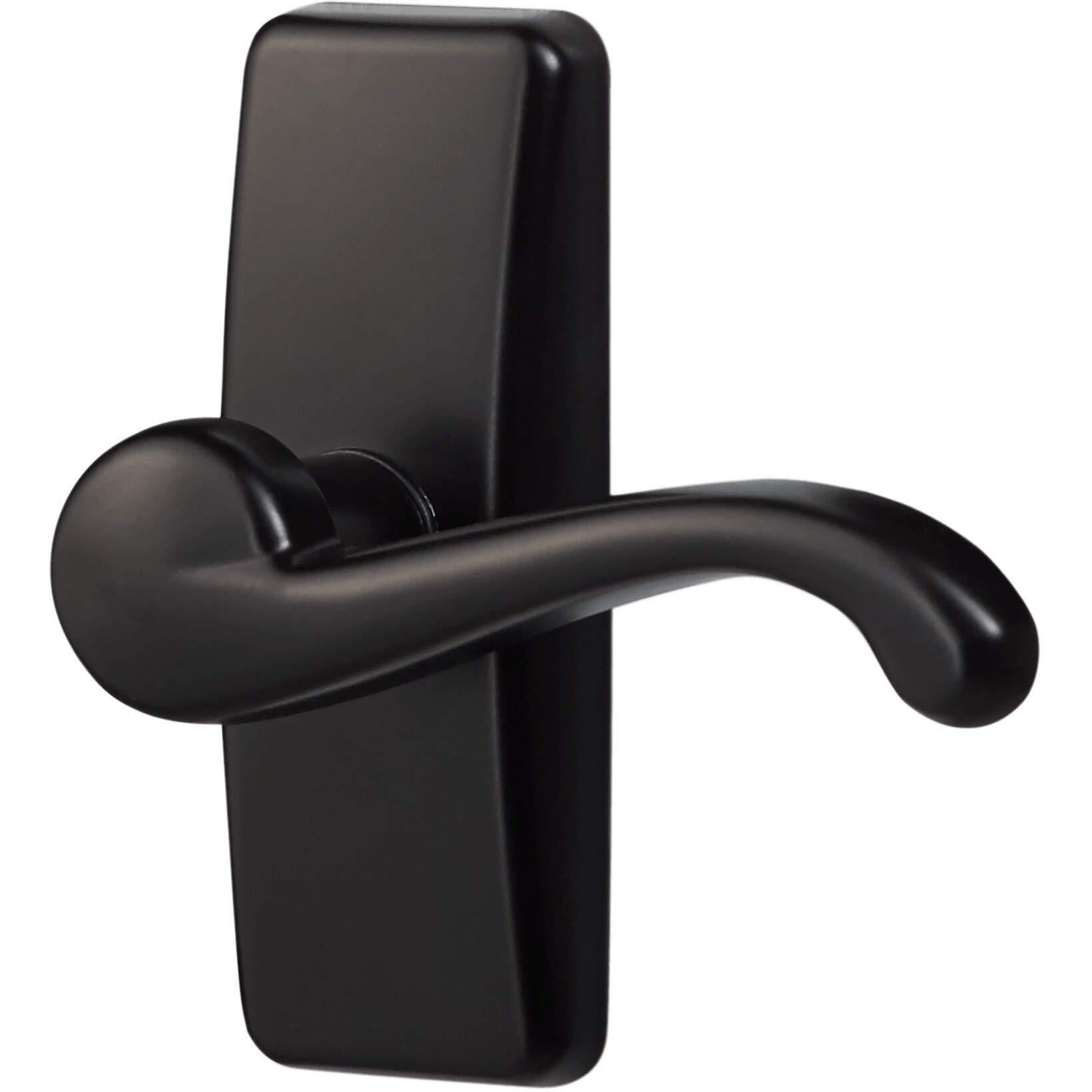 Ideal Security Gl Lever Handle Set For Storm Doors And Screen Doors, Storm Door Handle Replacement, Screen Door Handle, Matte Black