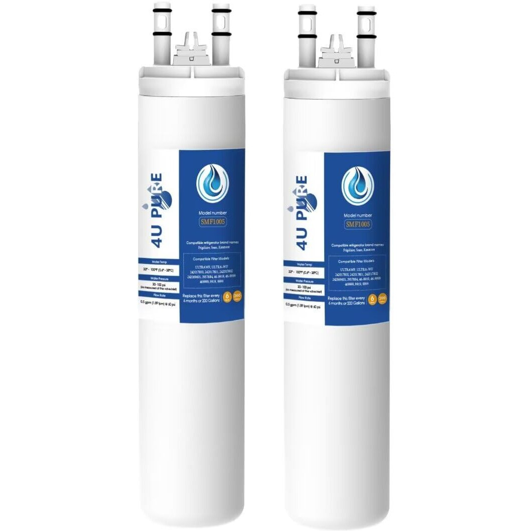 Replacement For Frigidaire Ultrawf, Pure Source Ultra, Kenmore 9999, 469999, 46-9999, A0094E28261 Refrigerator Water Filter - 2 Pc (Height 11 Inches)
