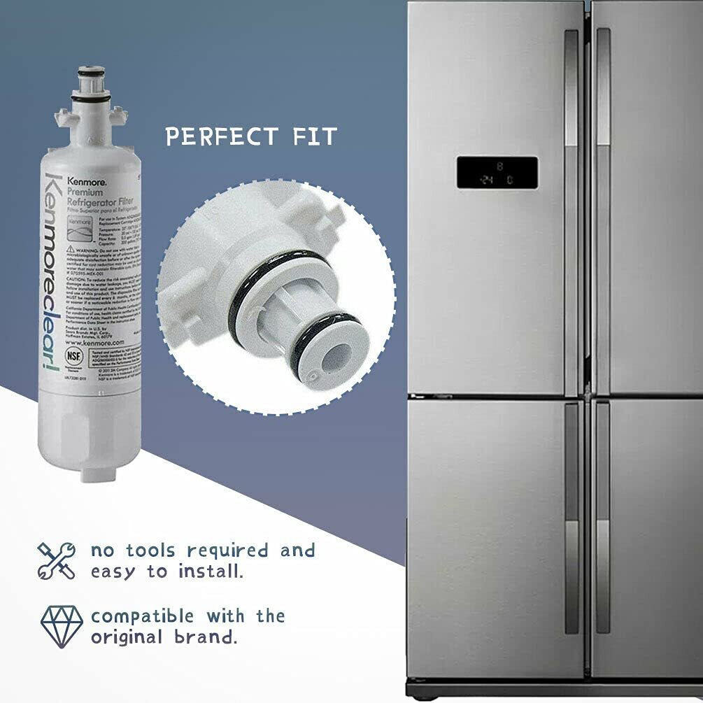 9690 Water Filter Replacement Compatible Models With Kenmore Elite 795,46-9690,Wf700,Rfc1200A,Lfxs32766S,Compatible With Lg Lt700P,Adq36006101,Adq36006102,Affordable,3 Pack