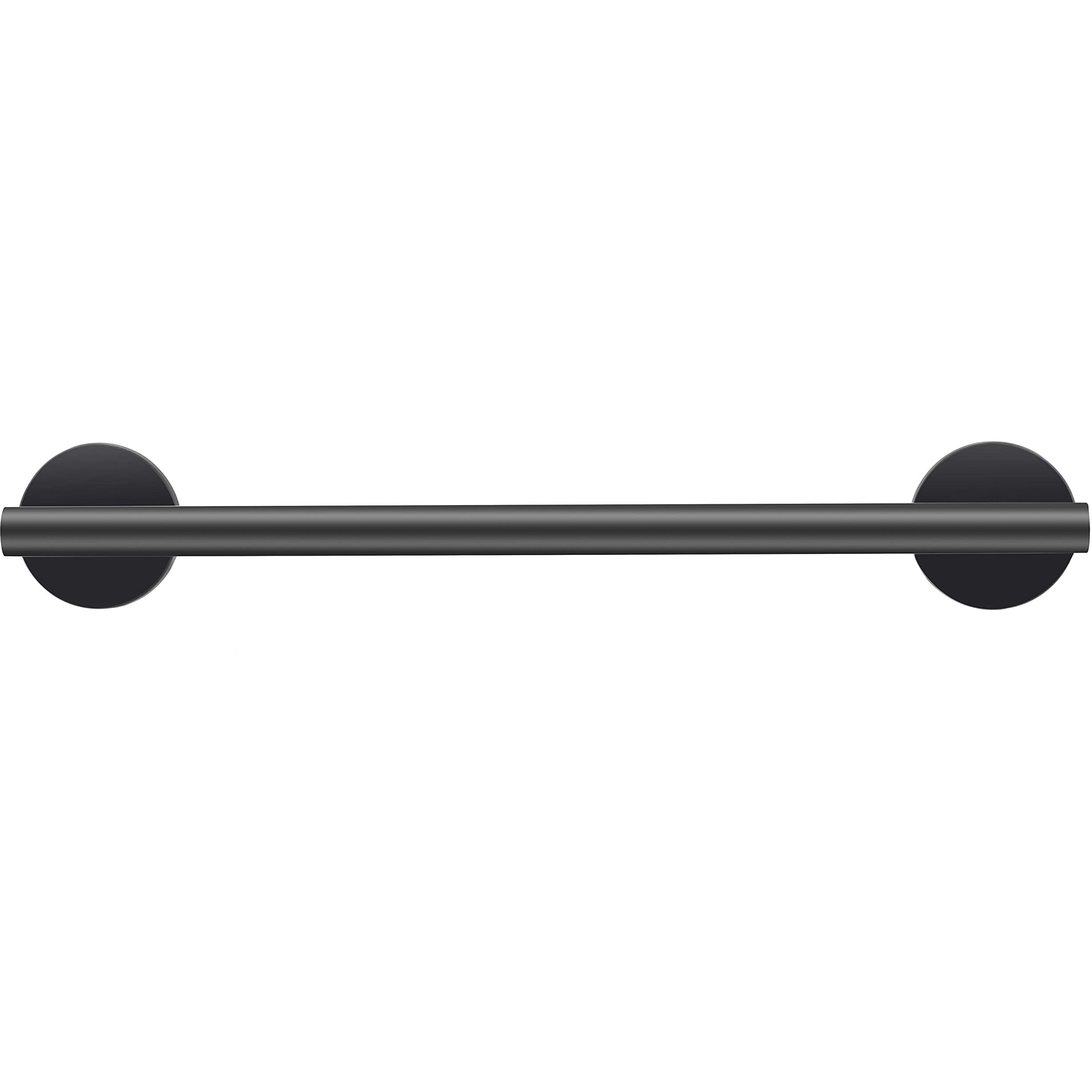 Modern 12-Inch Magnetic Towel Bar For Oven, Magnetic Towel Hanger For Kitchen Stove, Refrigerator, Dishwasher And Laundry Machine, Sus304 Stainless Steel Matte Black, No Need To Drill