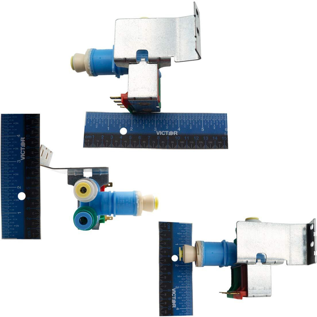 Supplying Demand W10408179 1938614 Side-By-Side Refrigerator Dual Water Inlet Valve Assembly Replacement Model Specific Not Universal Blue