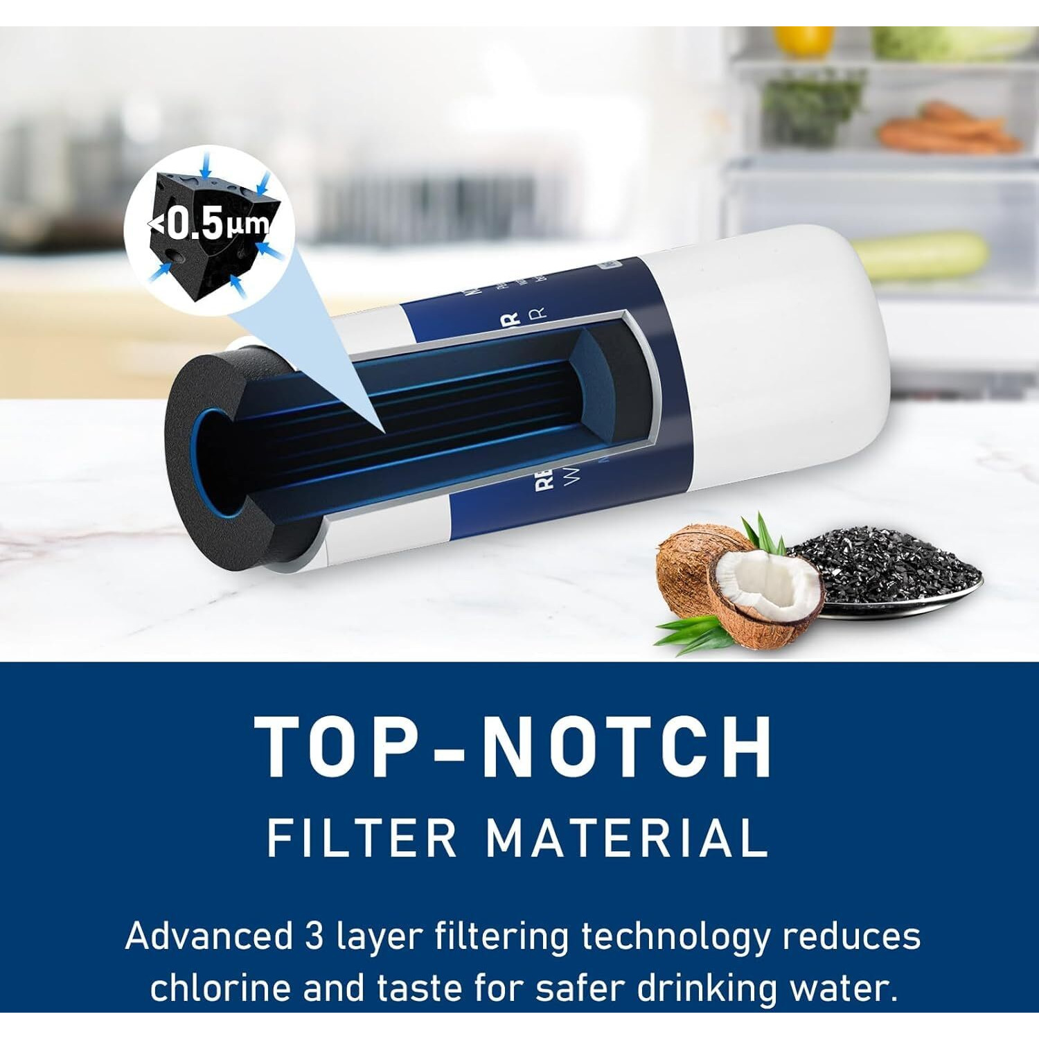 Teehay Ultrawf Water Filter Replacement, Compatible With Frigidaire Ultrawf, Pure Source Ultra, Kenmore 9999, 469999, 46-9999, A0094E28261, Height 11 Inches 2 Pack (2)