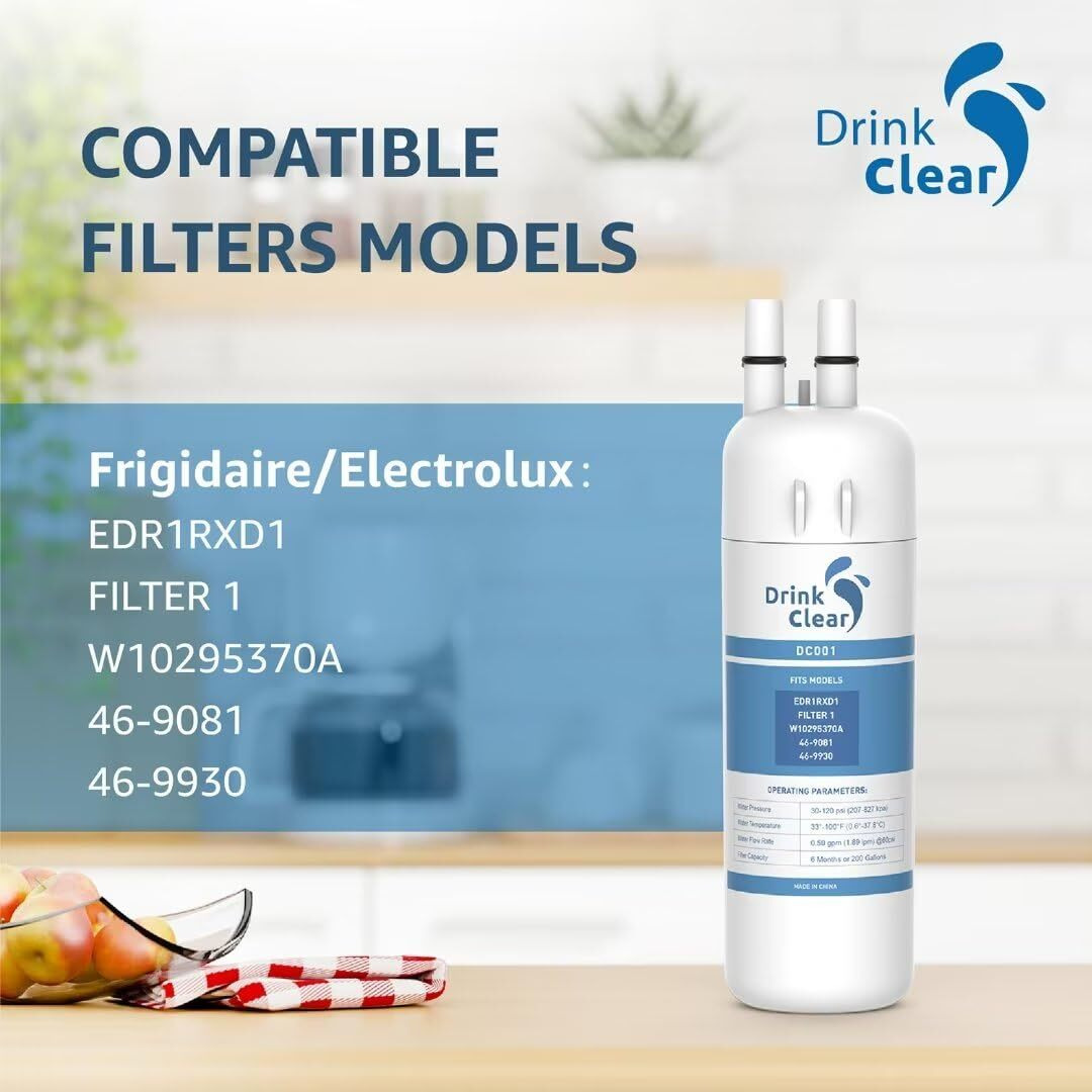 Compatible With Whirlpool Edr1Rxd1, P8Rfwb2L, W10295370A, Compatible With Kenmore 9081, 46-9081, 46-9930 Refrigerator Water, 2 Count