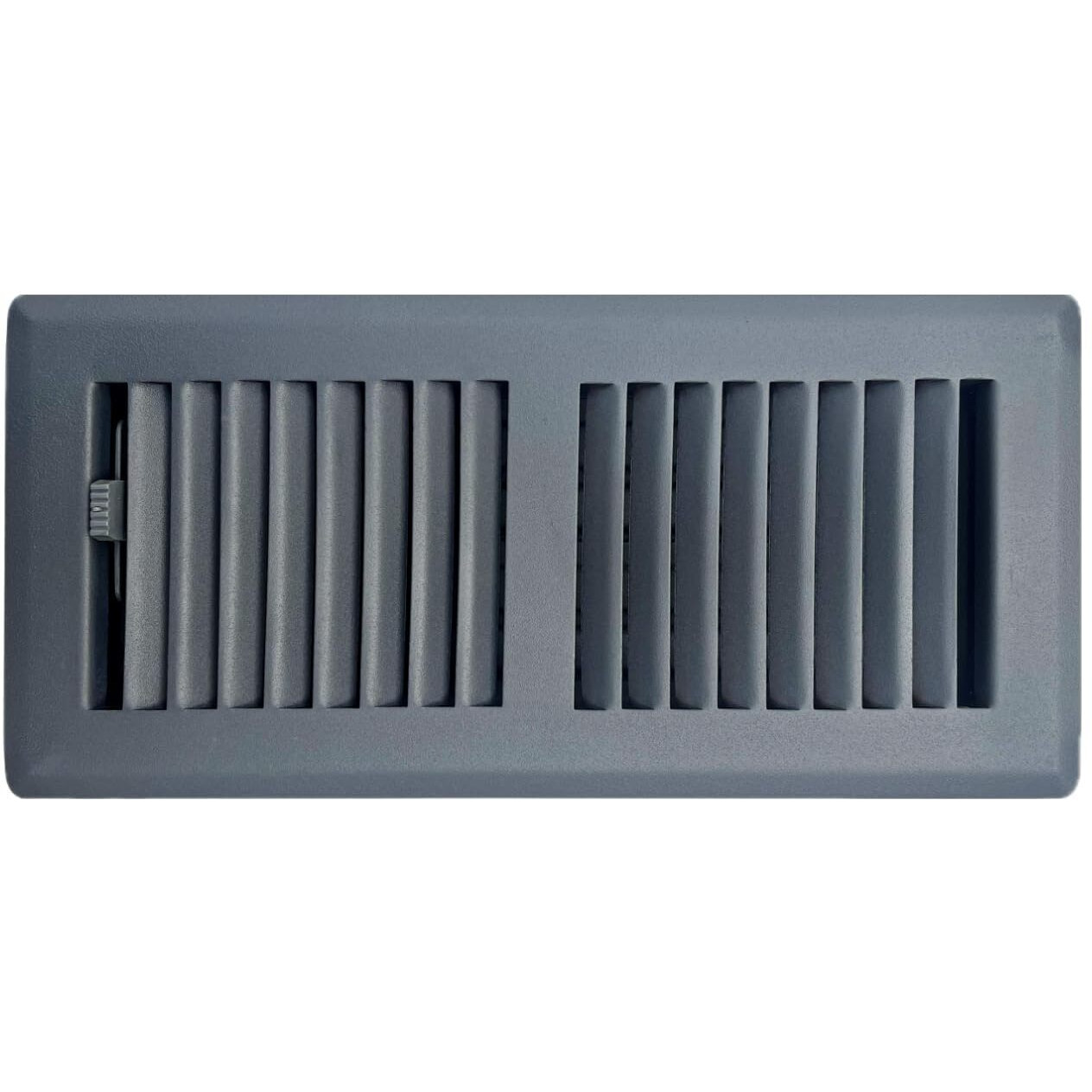 Sierra Grates Precision Flow 4"&quotX 12"" Steel Floor Register - 2 Way Louvered Design,Grey Finish - Premium Home Vent Covers, Durable & Decorative - Fits 4"&quotX 12"" Duct Openings, Easy Installation