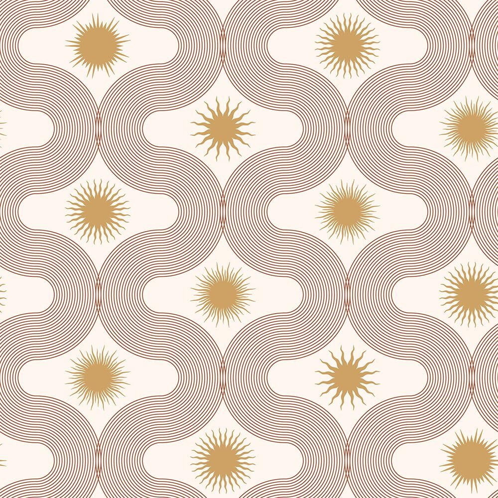 Redamancy Boho Beige/Yellow Modern Abstract Art Mosaic Sun Geometric Peel And Stick Wallpaper Stick On Contact Paper Vintage Wall Paper Easy Peel Off For Nightstand Drawer Cabinet Renter