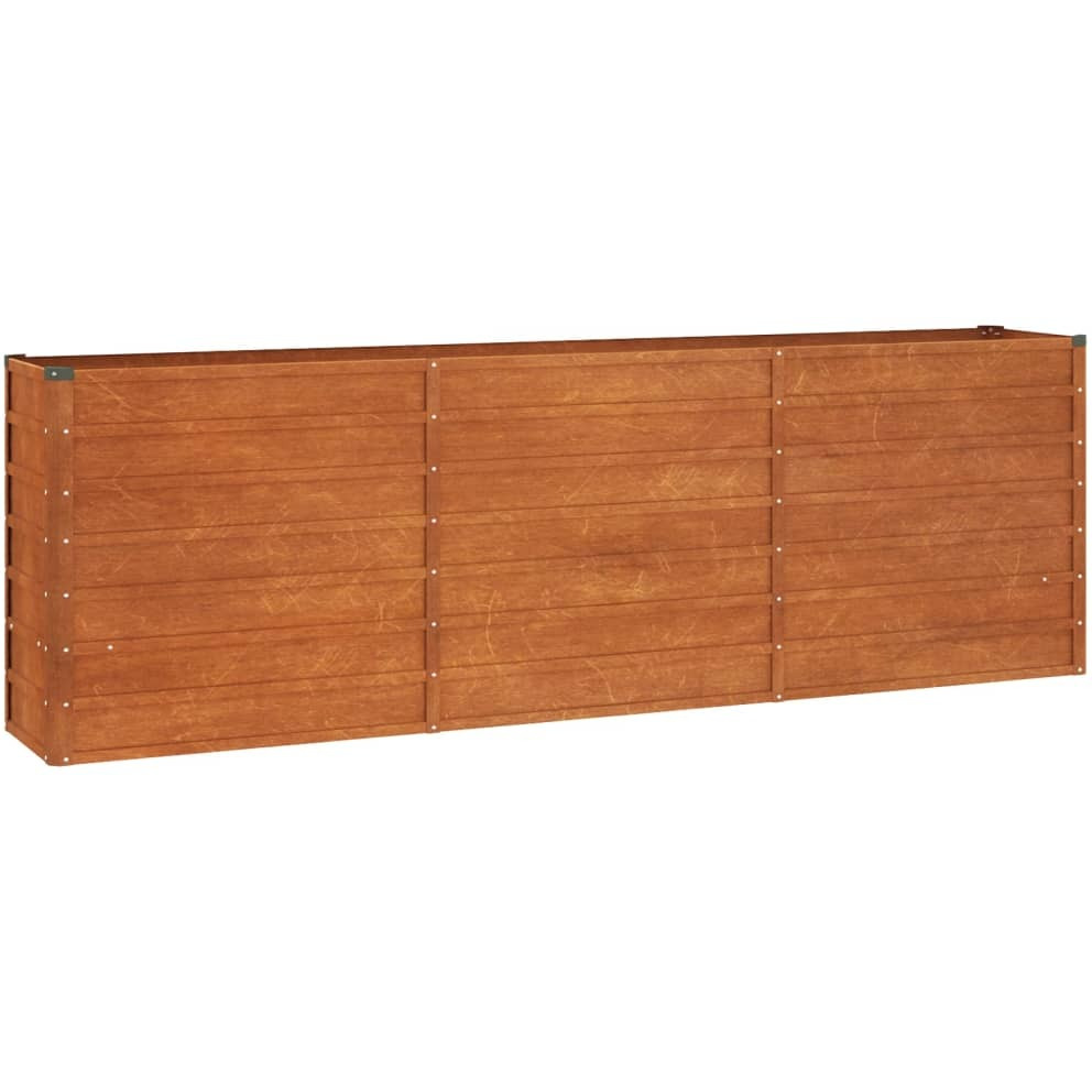 Vidaxl Garden Raised Bed Rusty 94.5X15.7X30.3 Corten Steel