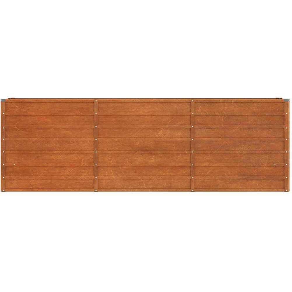 Vidaxl Garden Raised Bed Rusty 94.5X15.7X30.3 Corten Steel