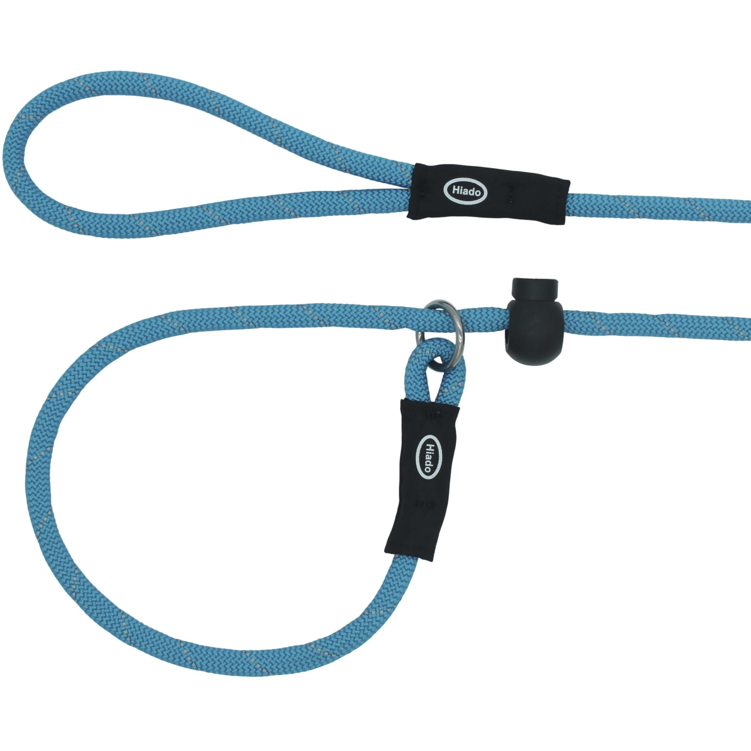 Hiado Slip Lead Dog Leash Reflective With Stopper Loop Rope Training No Pull For Small Medium Large Dogs 7Ft Skyblue