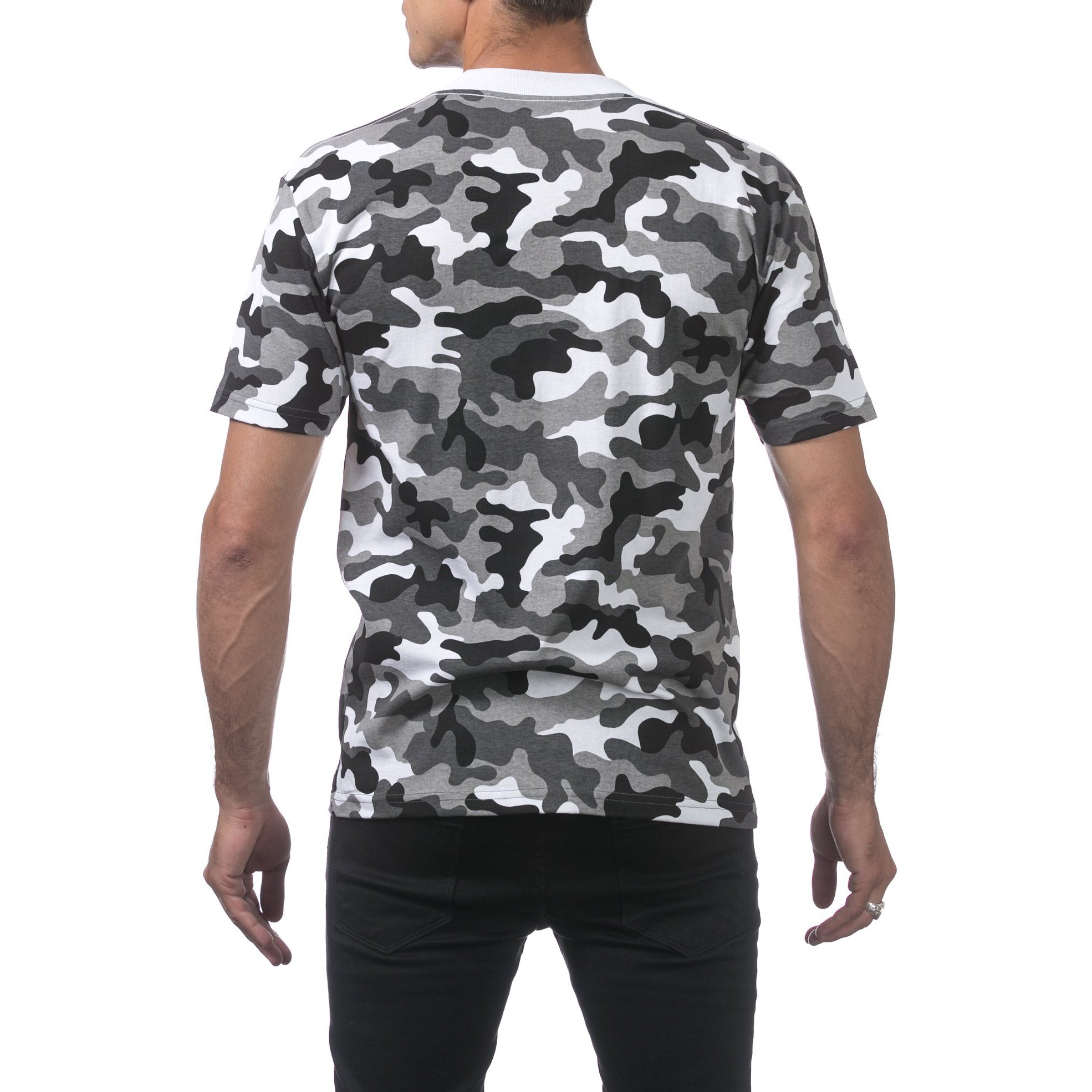 Pro Club Men's Comfort Cotton Short Sleeve T-Shirt, City Camo, Medium