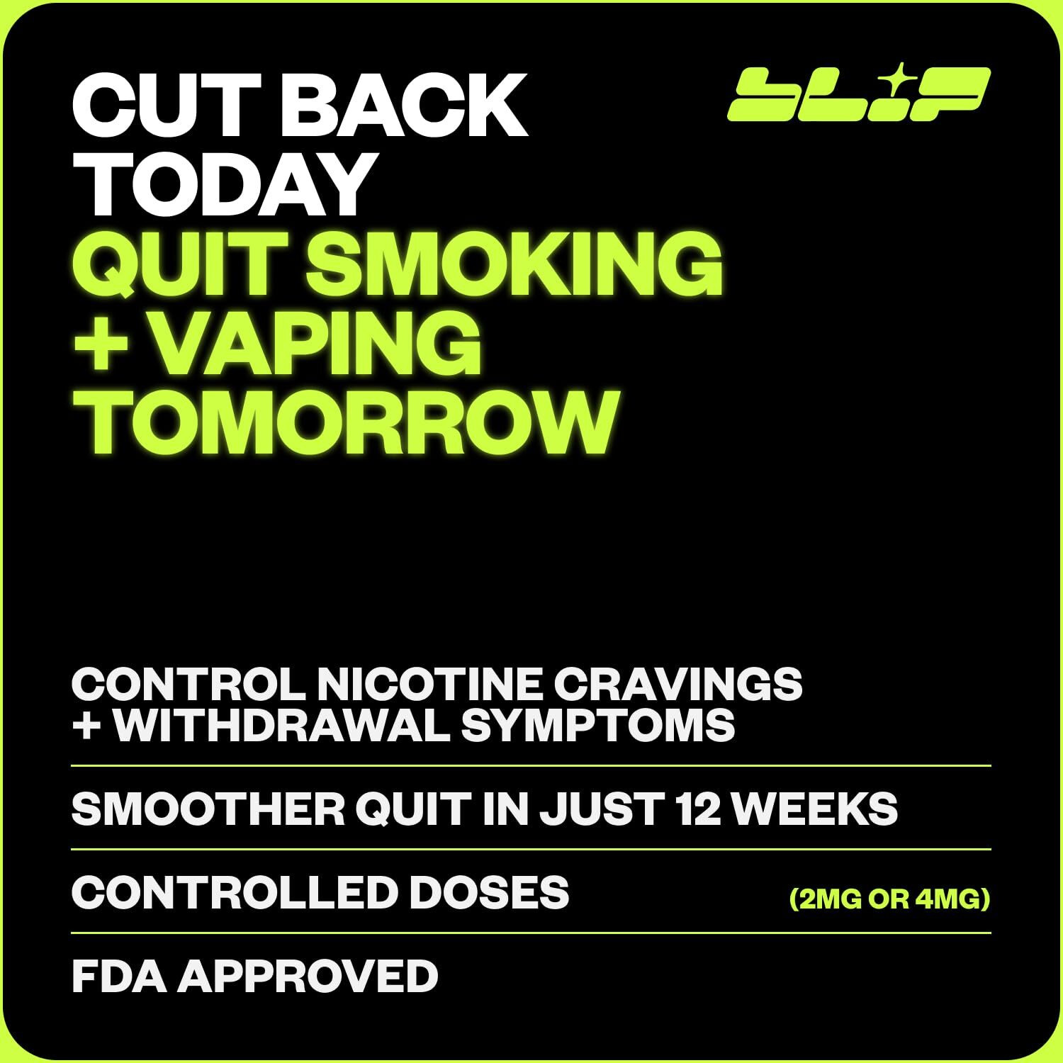 Blip Nrt Nicotine Gum - 4Mg Fruit Freeze (100 Count) - Help Quit Smoking Aid, Reduce Cravings - Nicotine Replacement