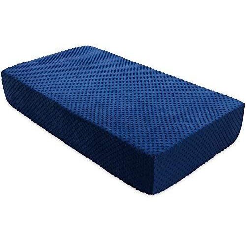 Super Soft Stretchy Fitted Crib Bed Sheet For Standard Crib And Toddler Mattress By Bluesnail (Dark Blue)