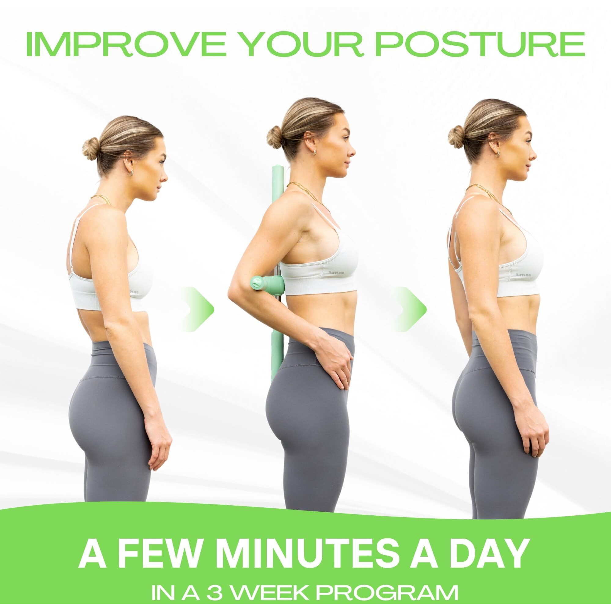 Bodytree Posture Corrector Yoga Cross Stick - Back Pain Relief For Men Women - Stretcher And Straightener For Upper And Lower Back - Stretch Pole - Neck Hump Equipment Bar Device Brace