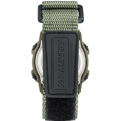 Armitron Sport Quartz Sport Watch With Nylon Strap, Black, 24 (Model 45/7004Dgn)