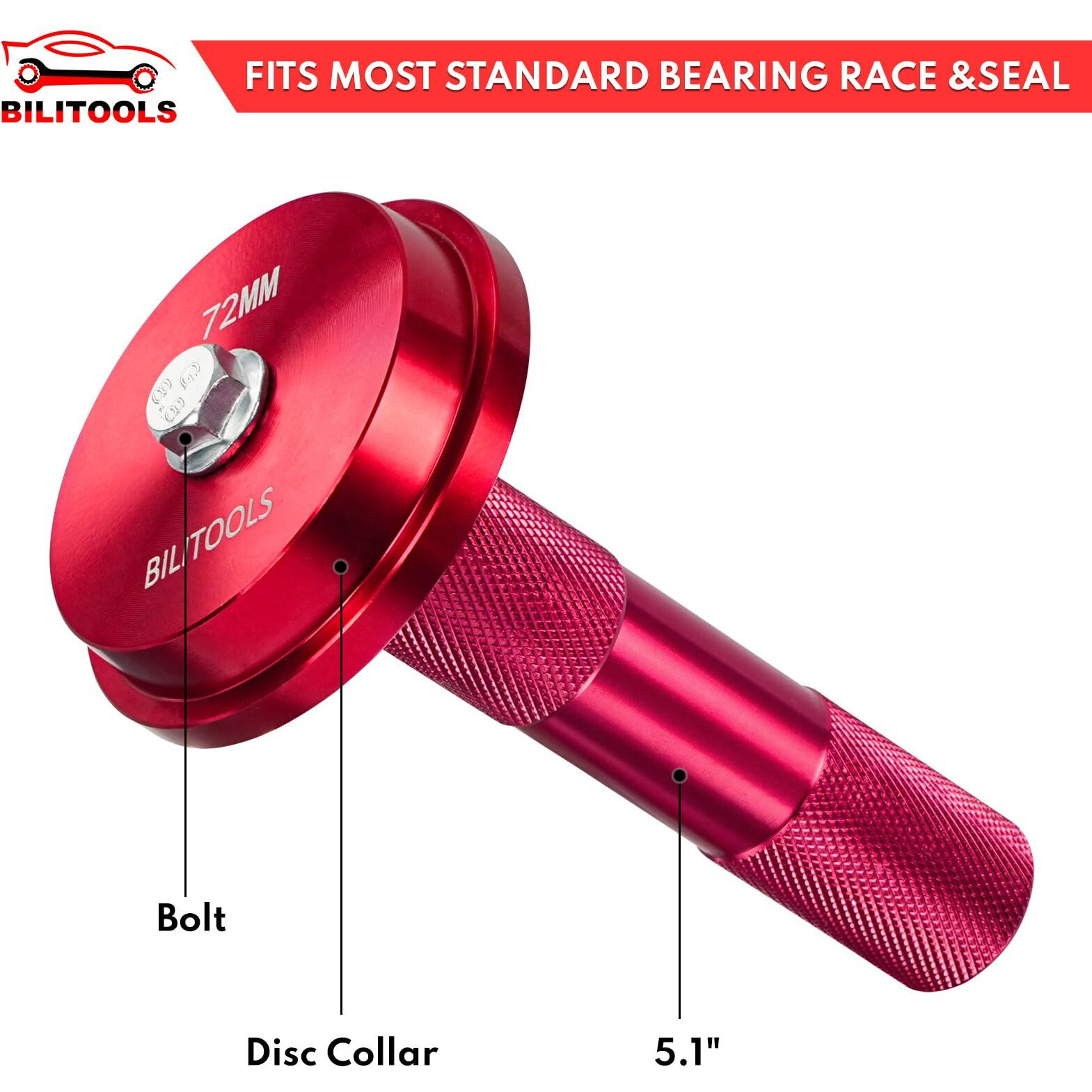 Bilitools Bearing Press Kit, 10 Piece Bearing Race And Seal Driver Set, Seal Driver Installer Set For Bearing Installation