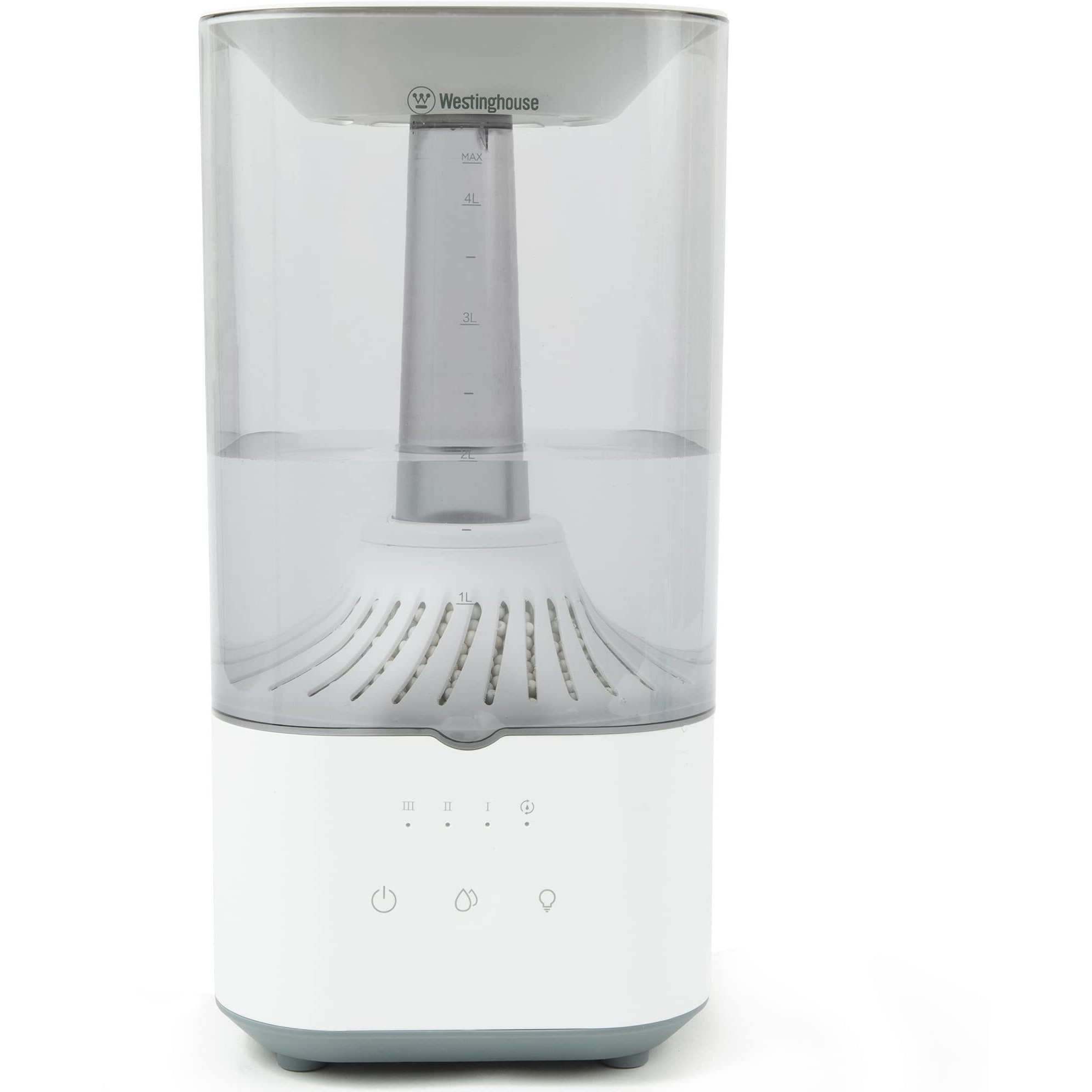 Westinghouse Ultrasonic Cool Mist Humidifier, 4.5L Top Fill Quiet Air Humidifier With Led Night Light And Touch Button Control, Adjustable Mist Humidifier For Bedrooms