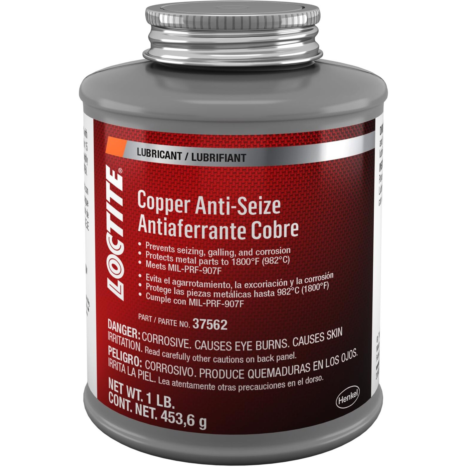Loctite Copper Anti-Seize Lubricant 1Lb Brushtop Bottle