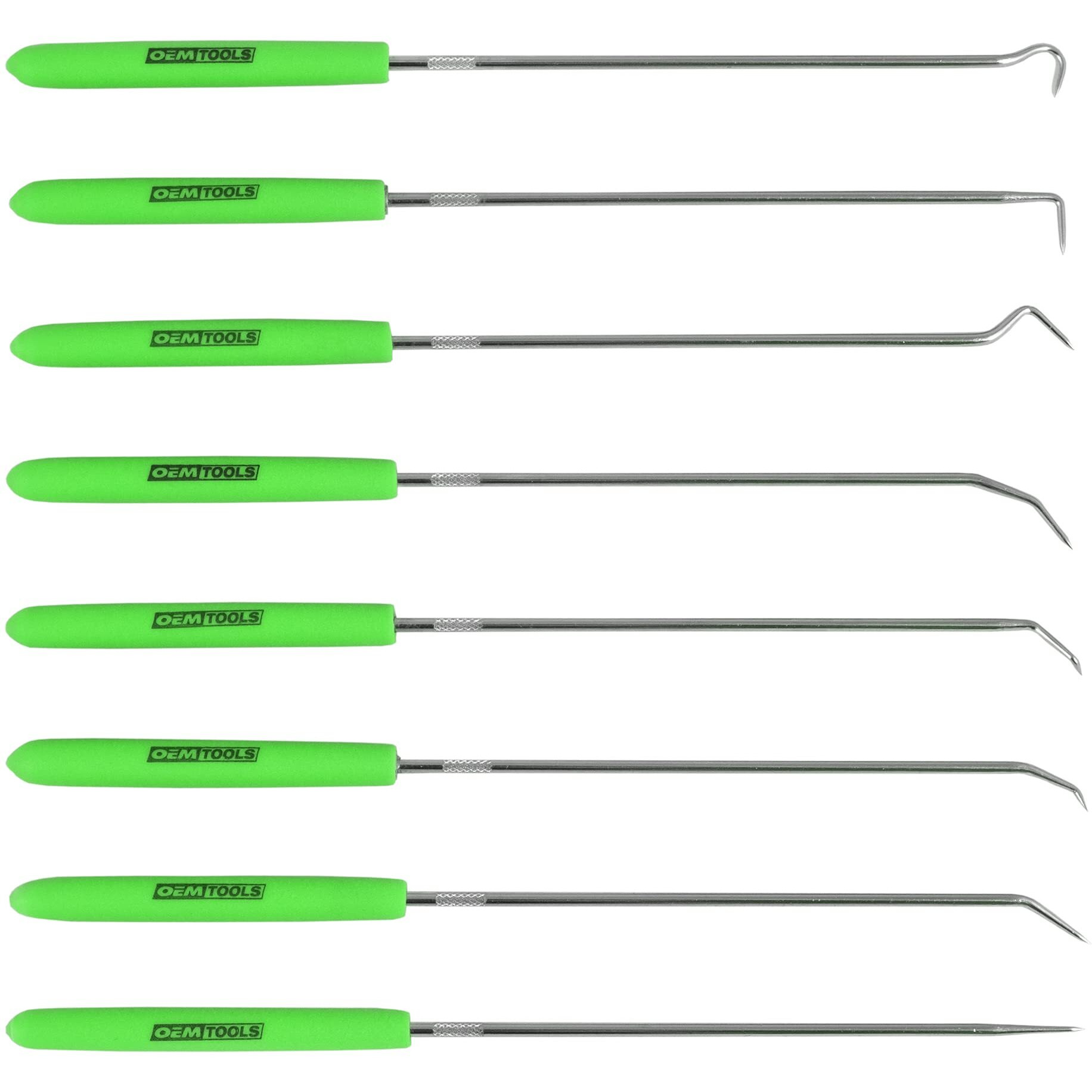 Oemtools 26526 Hook And Pick Set- 8 Piece, Pick Set Mechanic, Hook Tool, Pick Tool, Mechanics Pick Set, Automotive Pick And Hook Set, Pick Tool Set