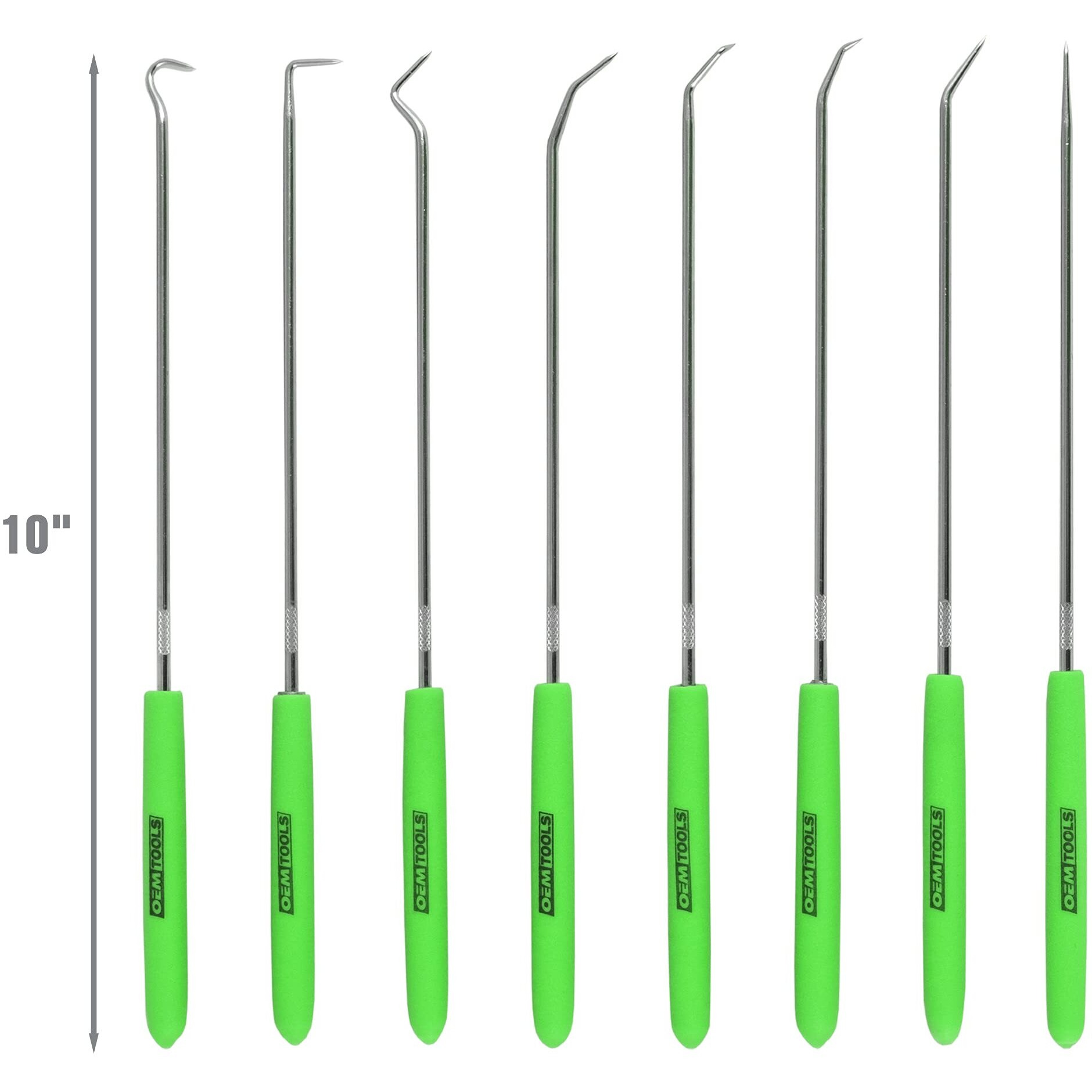 Oemtools 26526 Hook And Pick Set- 8 Piece, Pick Set Mechanic, Hook Tool, Pick Tool, Mechanics Pick Set, Automotive Pick And Hook Set, Pick Tool Set