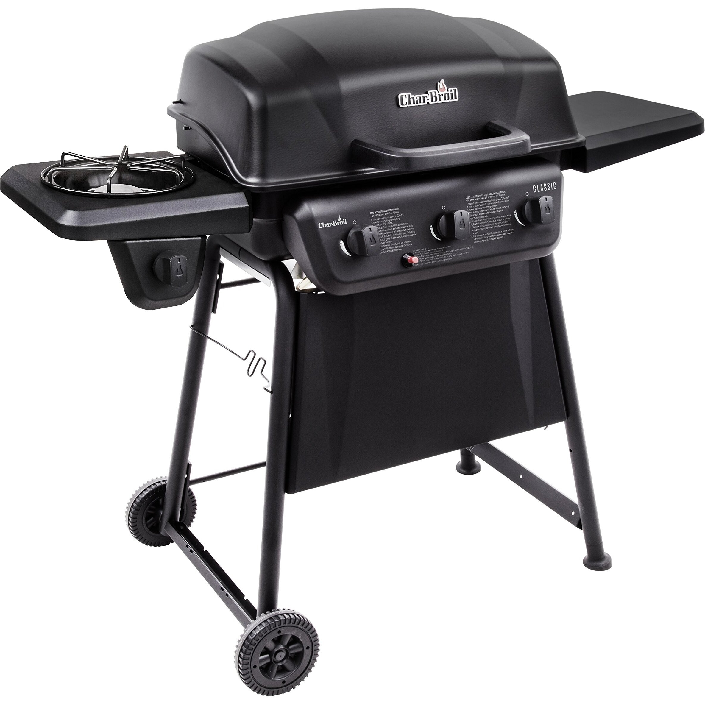 Char-Broil Classic Series Convective 3-Burner With Side Burner Propane Gas Stainless Steel Grill - 463773817-P2
