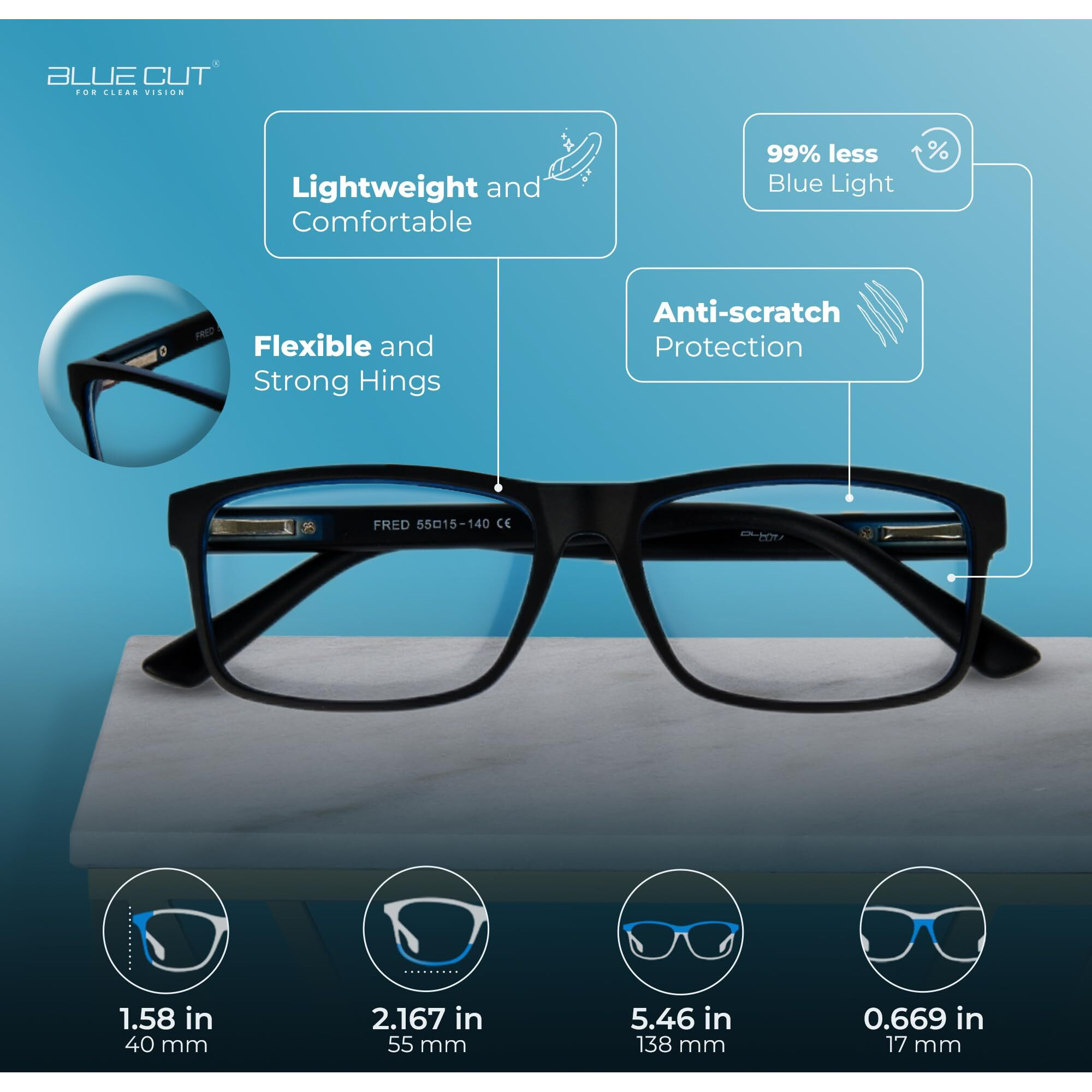 Blue Light Blocking Glasses For Men/Women Anti-Fatigue Computer Monitor Gaming Glasses Reduce Eye Strain Game Glasses