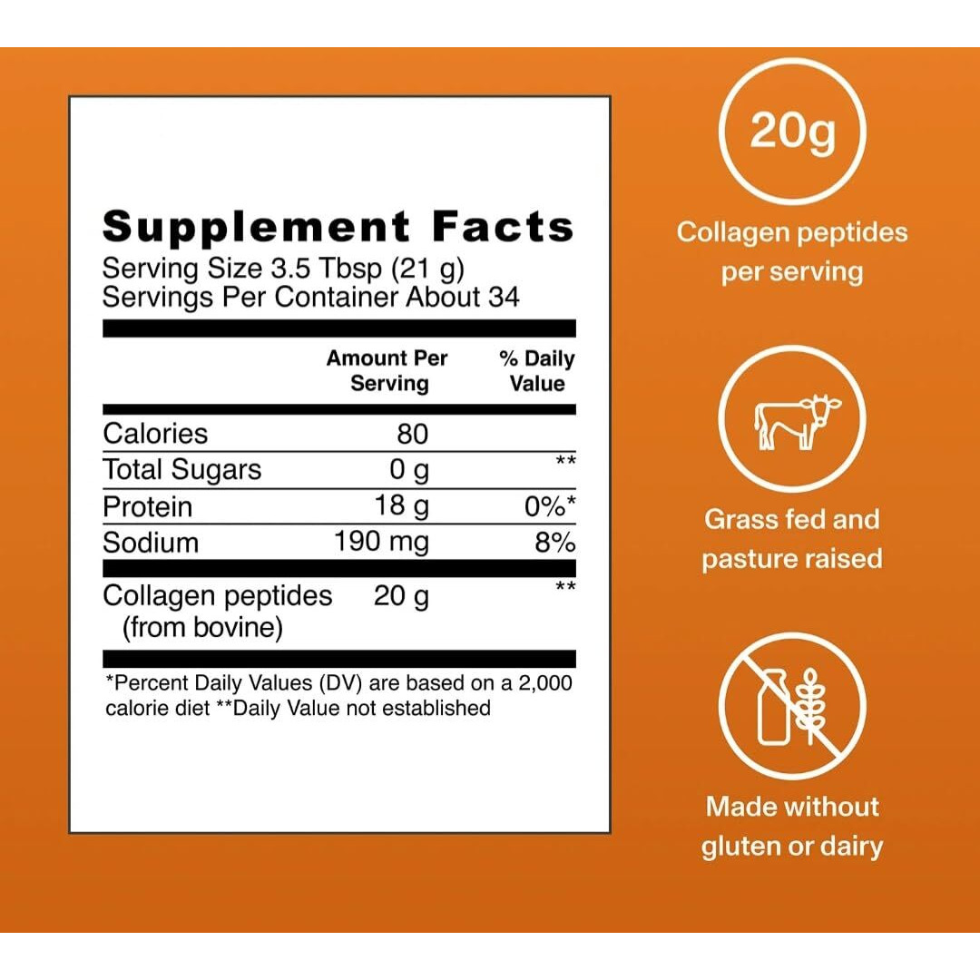 Vital Proteins Collagen Peptides Powder, Salted Caramel, 25.7 0Z