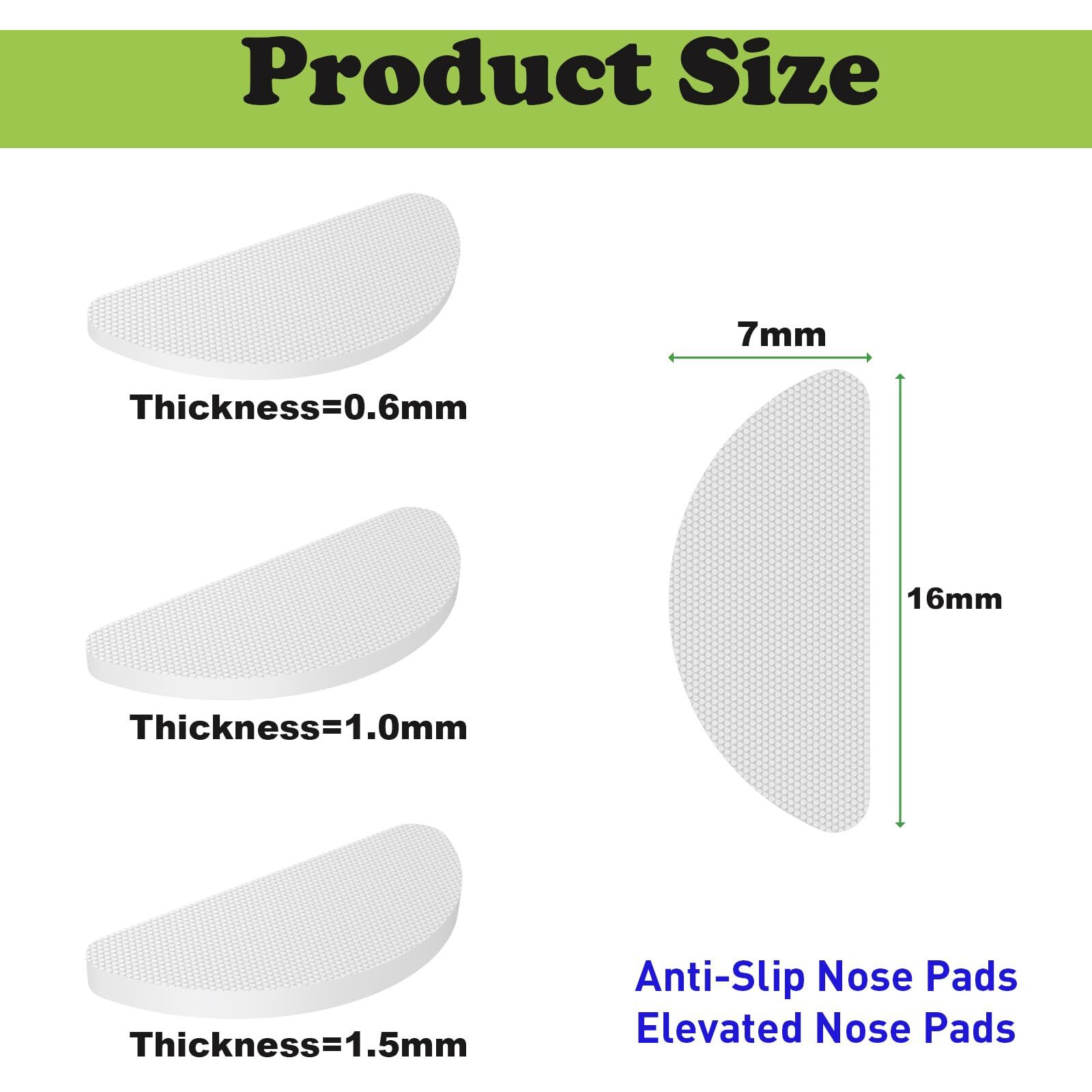 Fusanwin 0.6Mm Ultra-Thin Anti-Slip Eyeglass Nose Pads, Thousands Of Frog-Inspired Microstructured Fibers, Soft Adhesive Silicone Nose Pads, Glasses Nose Pad For Glasses, Sunglasses (5 Pairs Clear)