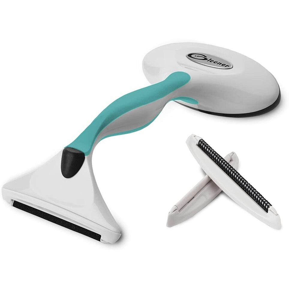 Gleener Battery-Free Fabric Shaver & Lint Brush | Ultimate Fuzz Remover Sweater Comb | Lint Remover And Depiller For Clothing & Furniture (Turquoise)