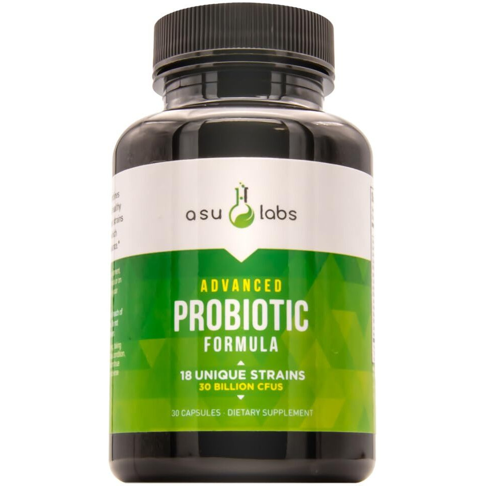 Asulabs Formula Probiotica Avanzada Con 18 Cepas Probioticas Clinicamente Seleccionadas Para Ayudar A Eliminar Los Malestares Digestivos. Para Hombres Y Mujeres. Capsulas Vegetarianas.