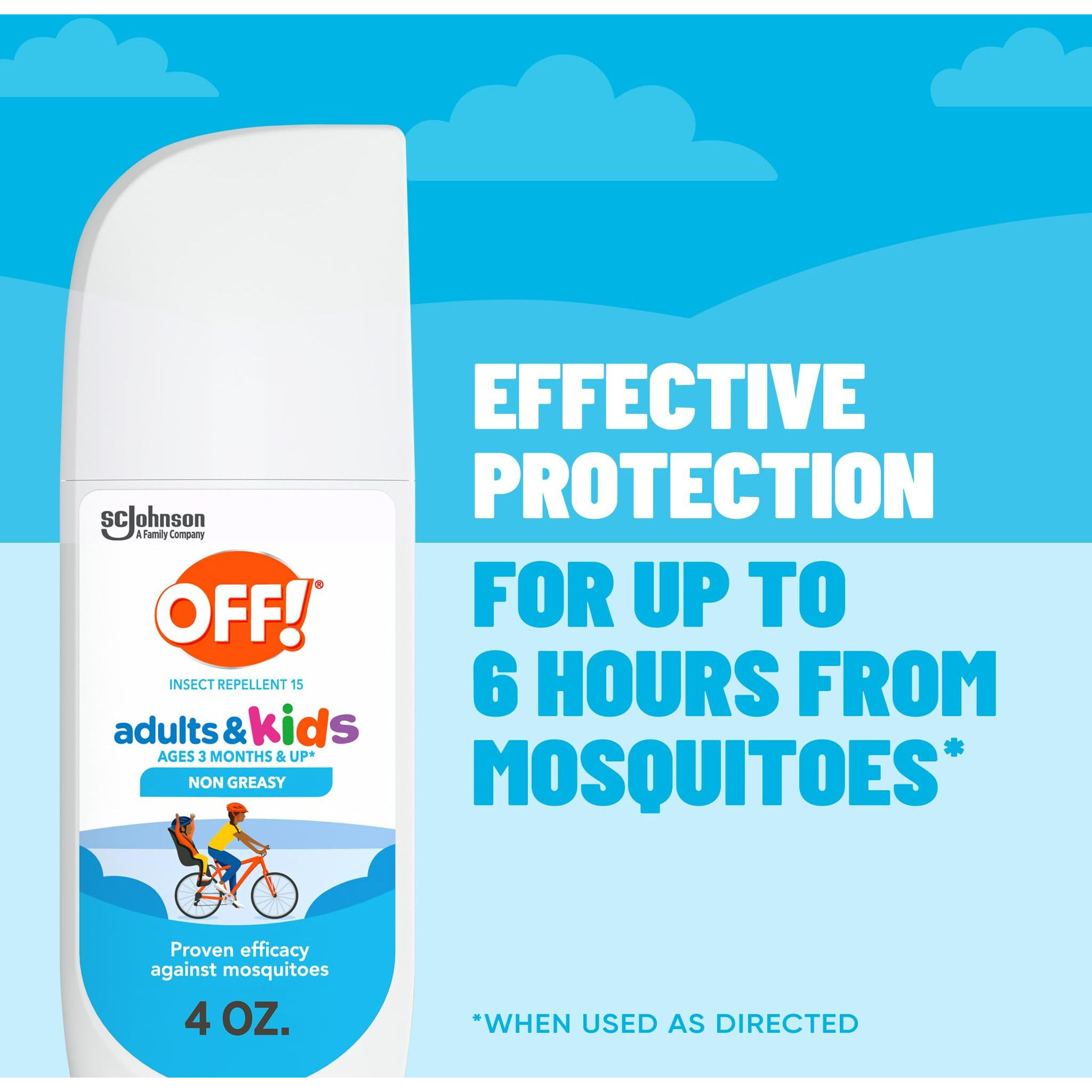Off Insect Repellent Spritz For Adults & Kids, Fragrance-Free Bug Spray For Everyday Protection From Mosquitoes, 4 Oz
