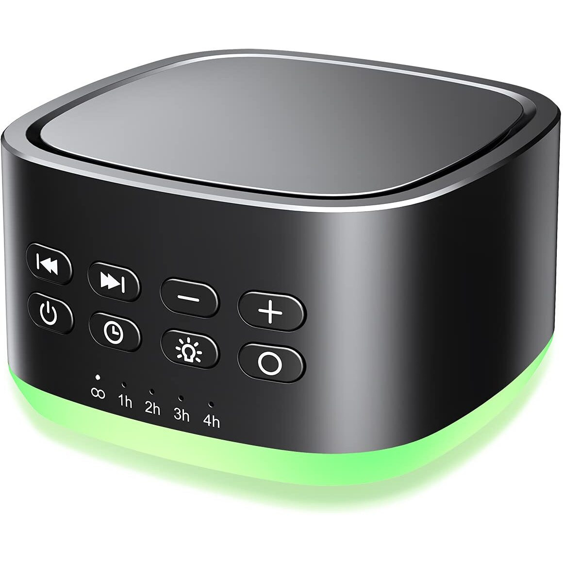 Magicteam White Noise Machine 10 Colors Lights And 25 Soothing Sounds Sleep Sound Machine With 5 Timers With Memory Feature Portable Sound Machine For Baby Adults. (Black)