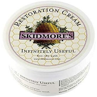 Skidmore's Restoration Cream | Leather Repair Cream For Furniture, Leather Conditioner | Restoration Cream Will Restore Antique Wood | Non-Toxic Formula, Made In Usa | 6 Oz | Made In Usa