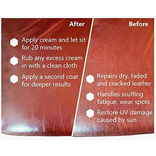Skidmore's Restoration Cream | Leather Repair Cream For Furniture, Leather Conditioner | Restoration Cream Will Restore Antique Wood | Non-Toxic Formula, Made In Usa | 6 Oz | Made In Usa