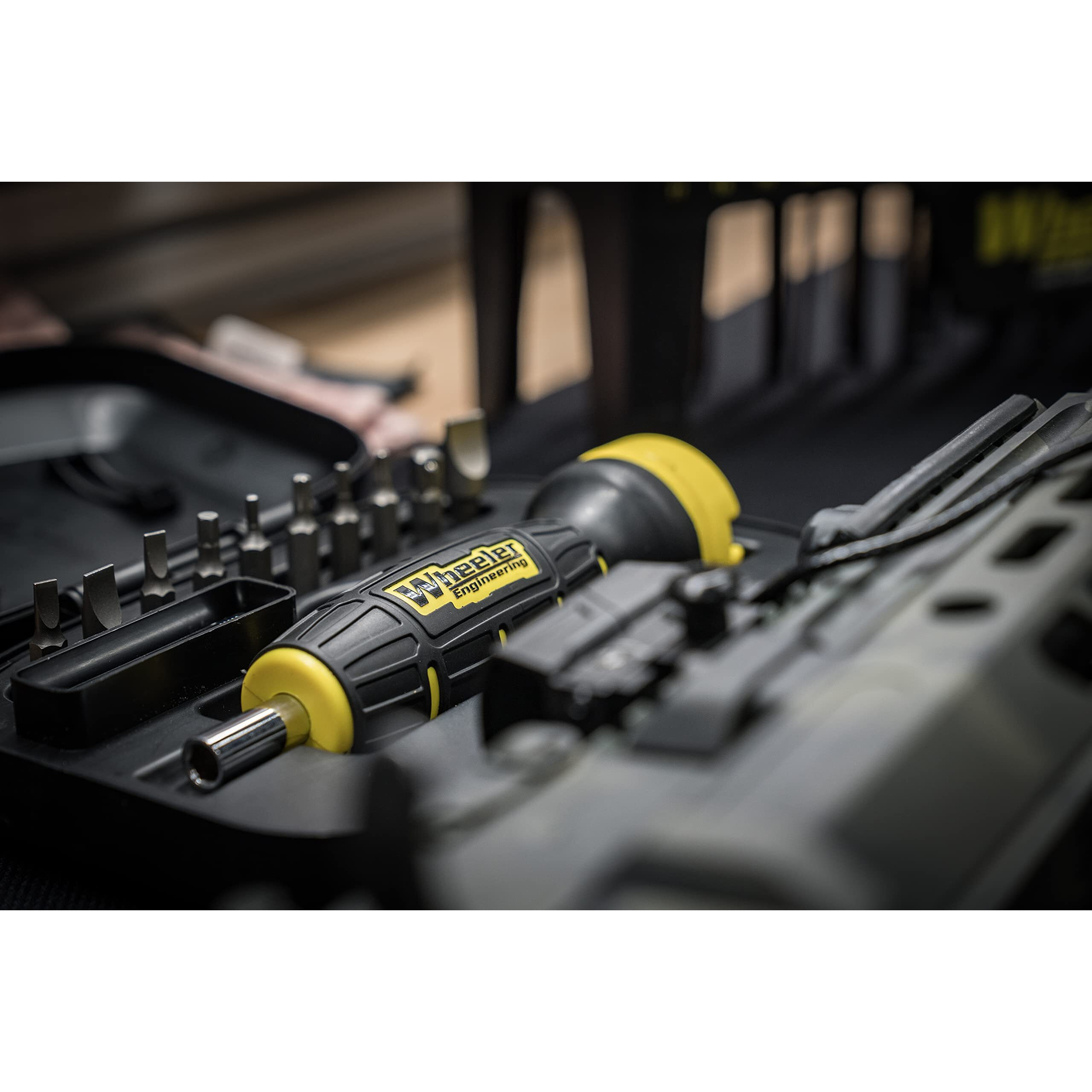 Wheeler Digital Firearms Accurizing Torque Wrench With Interchangeable Bits And Lcd Display For Firearm Maintenance And Gunsmithing