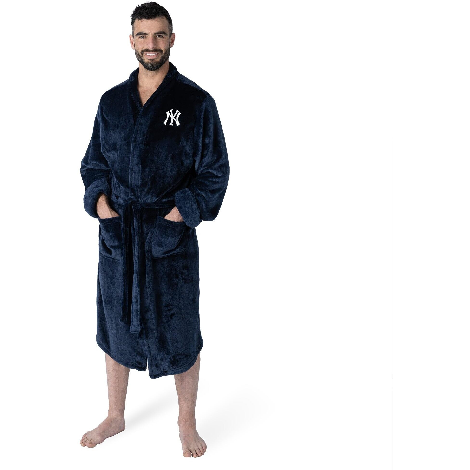 Northwest Mlb New York Yankees Unisex-Adult Silk Touch Bath Robe, Large/X-Large, Team Colors