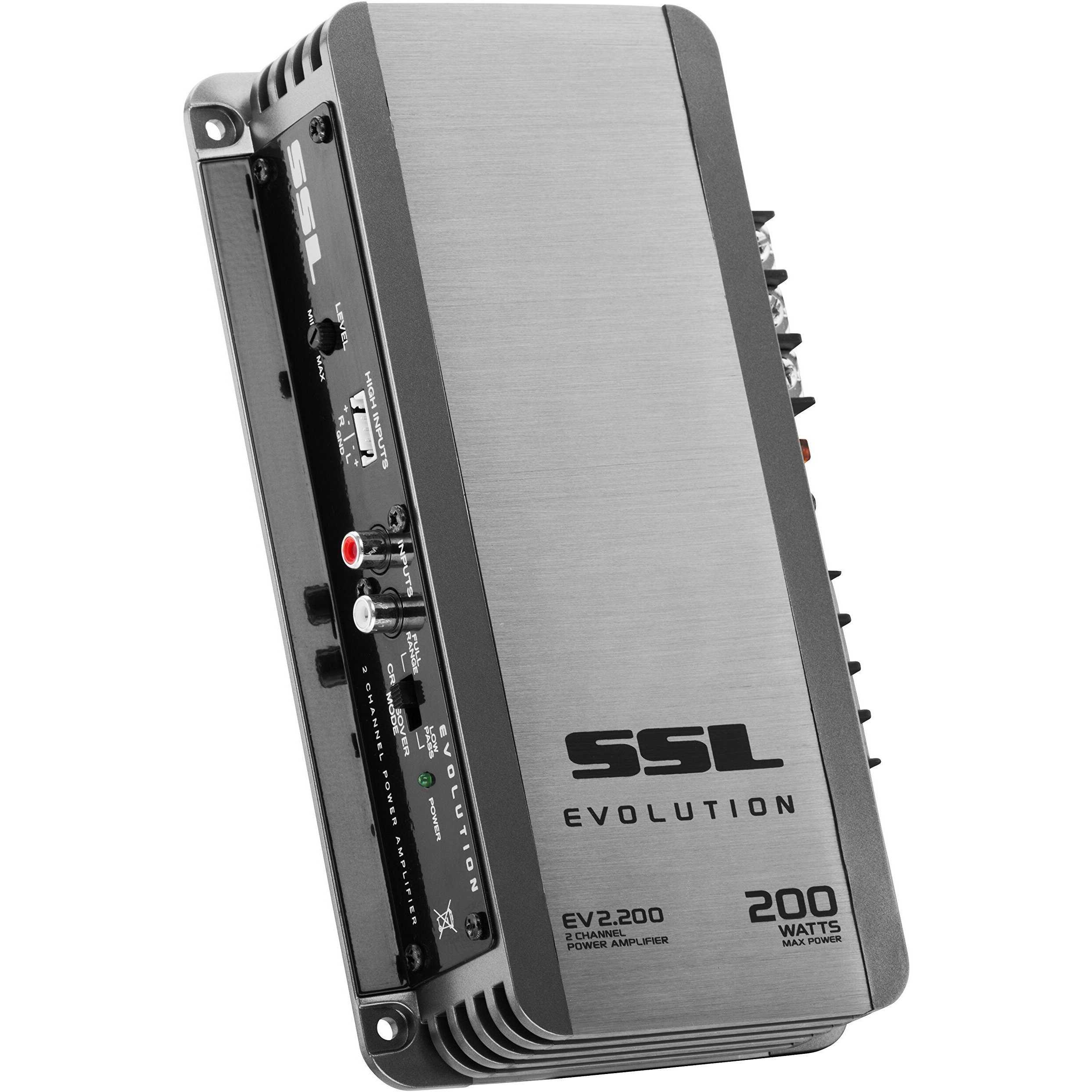 Sound Storm Laboratories Ev2.200 2 Channel Car Audio Amplifier - 200 High Output, 2-8 Ohm Stable, High/Low Level Inputs, Hook Up To Subwoofer For Bass