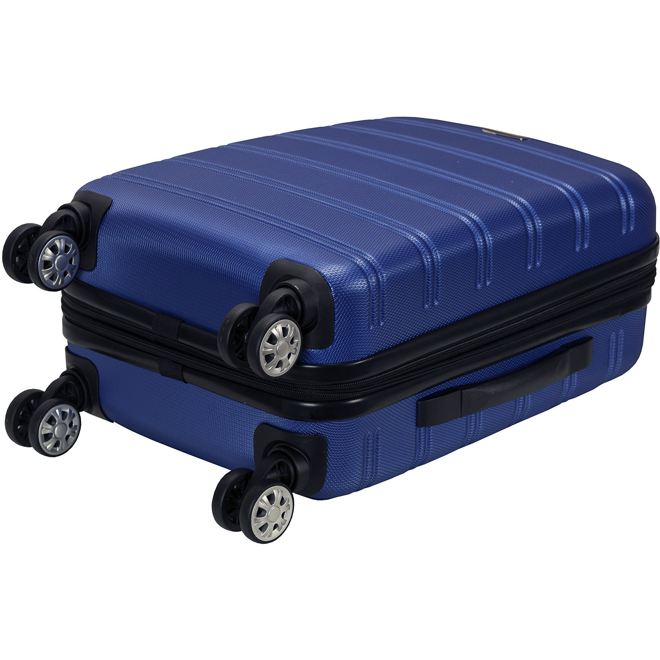 Rockland Melbourne Hardside Expandable Spinner Wheel Luggage, Blue, Carry-On 20-Inch