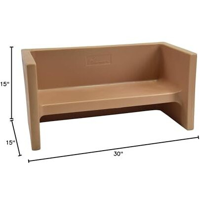 Children's Factory Adapta-Bench, Cf910-057 Almond, Kids Flexible Seating, Classroom, Preschool And Daycare Furniture, Indoor Or Outdoor Toddler Chairs