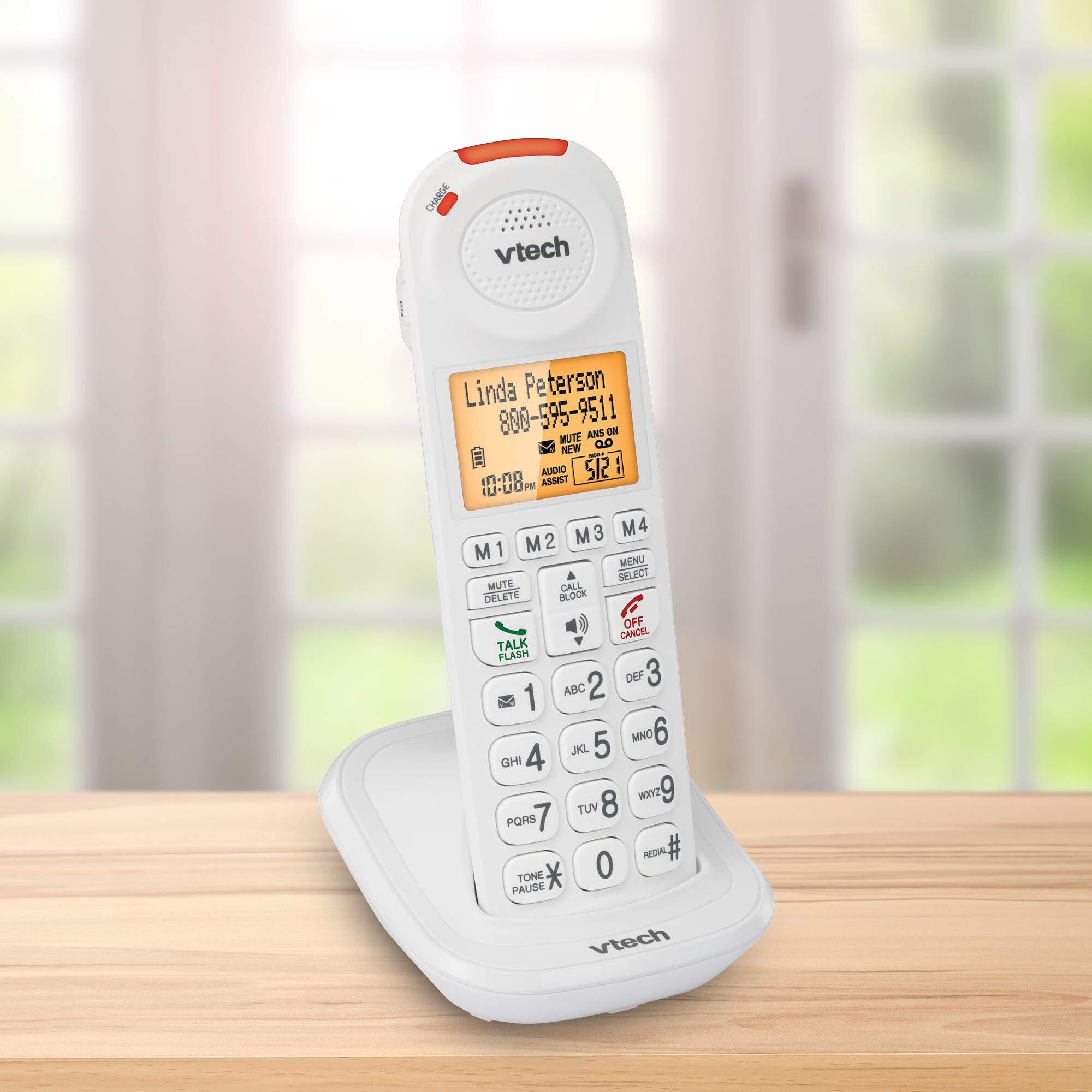 Vtech Sn5107 Amplified Accessory Handset With Big Buttons & Large Display For Sn5127 & Sn5147 Senior Phone Systems, Multi