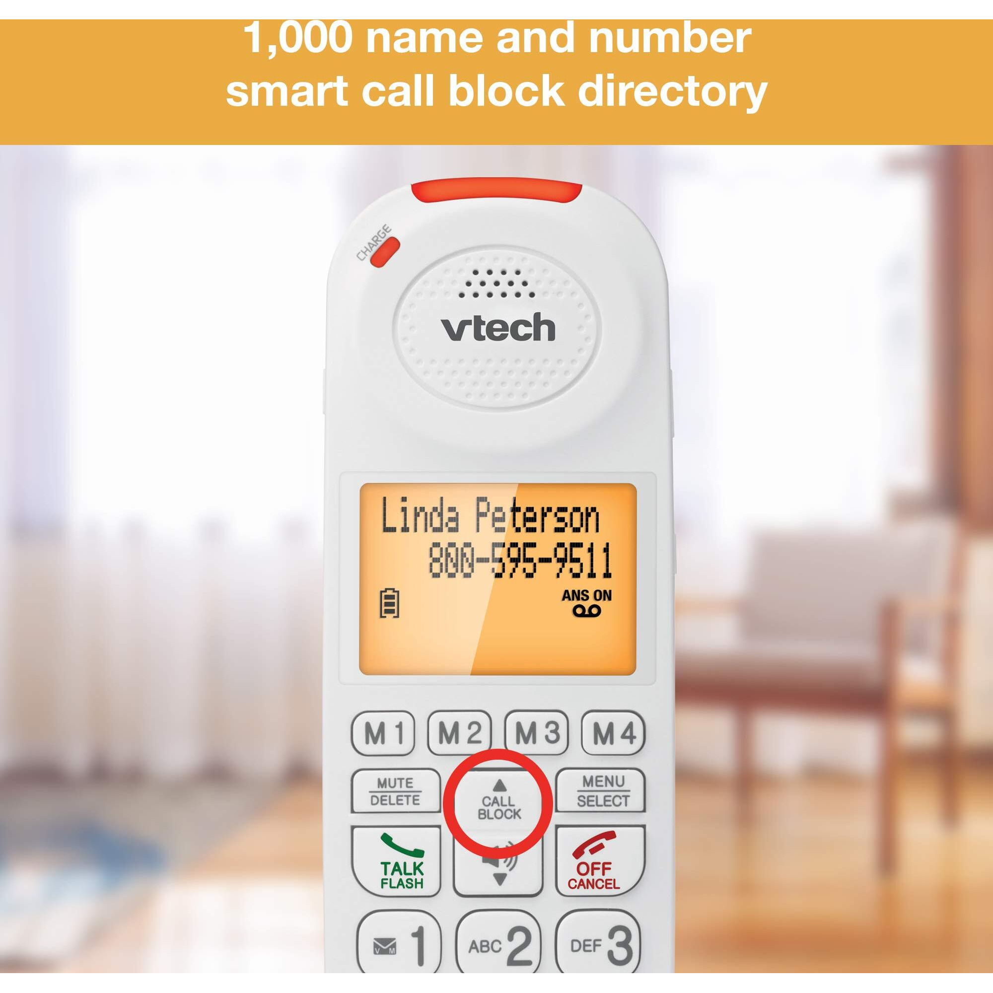 Vtech Sn5107 Amplified Accessory Handset With Big Buttons & Large Display For Sn5127 & Sn5147 Senior Phone Systems, Multi