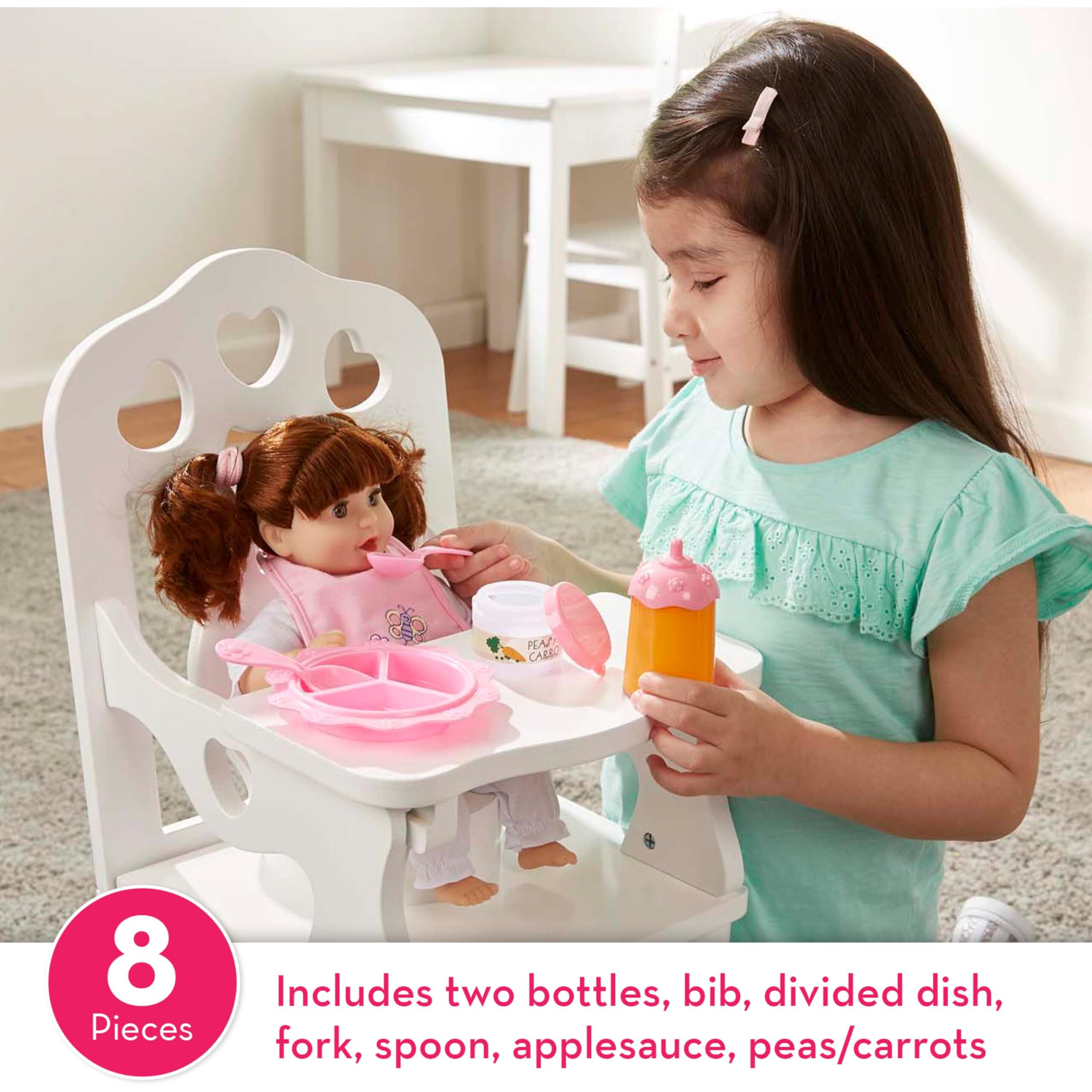 Melissa & Doug Mine To Love Time To Eat Doll Accessories Feeding Set (8 Pcs)