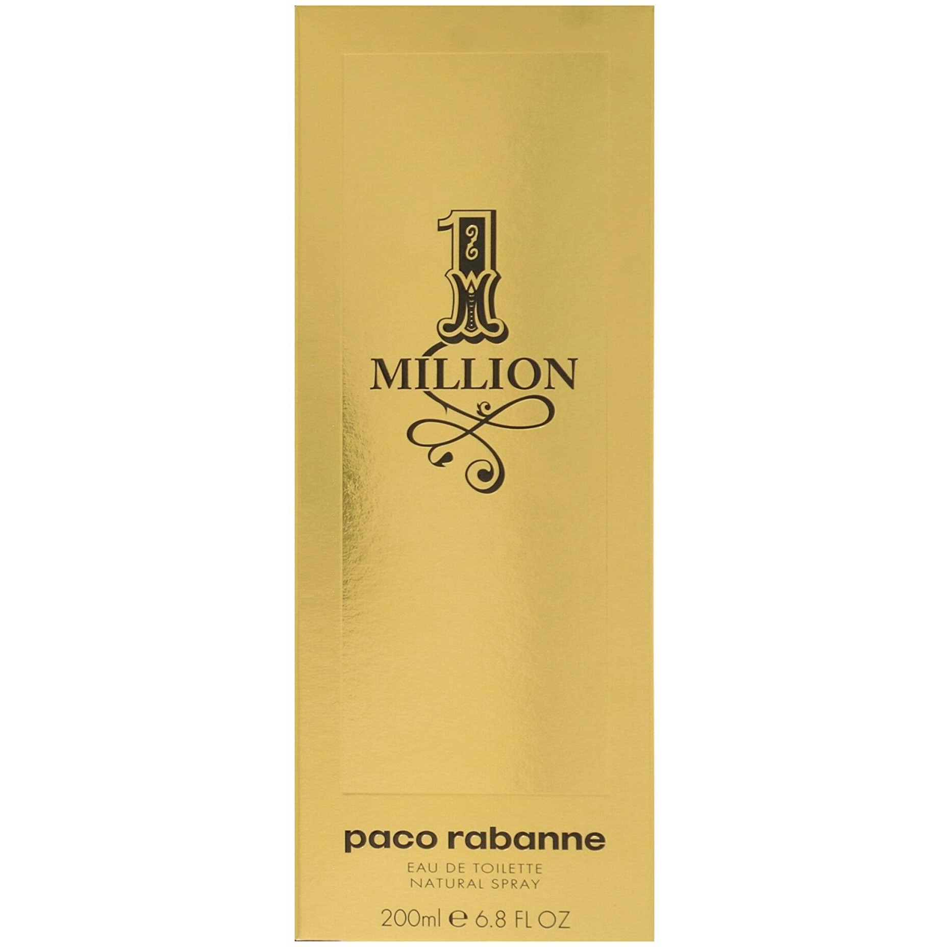 Paco Rabanne 1 Million Fragrance For Men - Fresh And Spicy Notes Of Amber, Leather Tangerine Adds A Touch Irresistible Seduction Ideal With Rebellious Charm Edt Spray 6.8 Oz