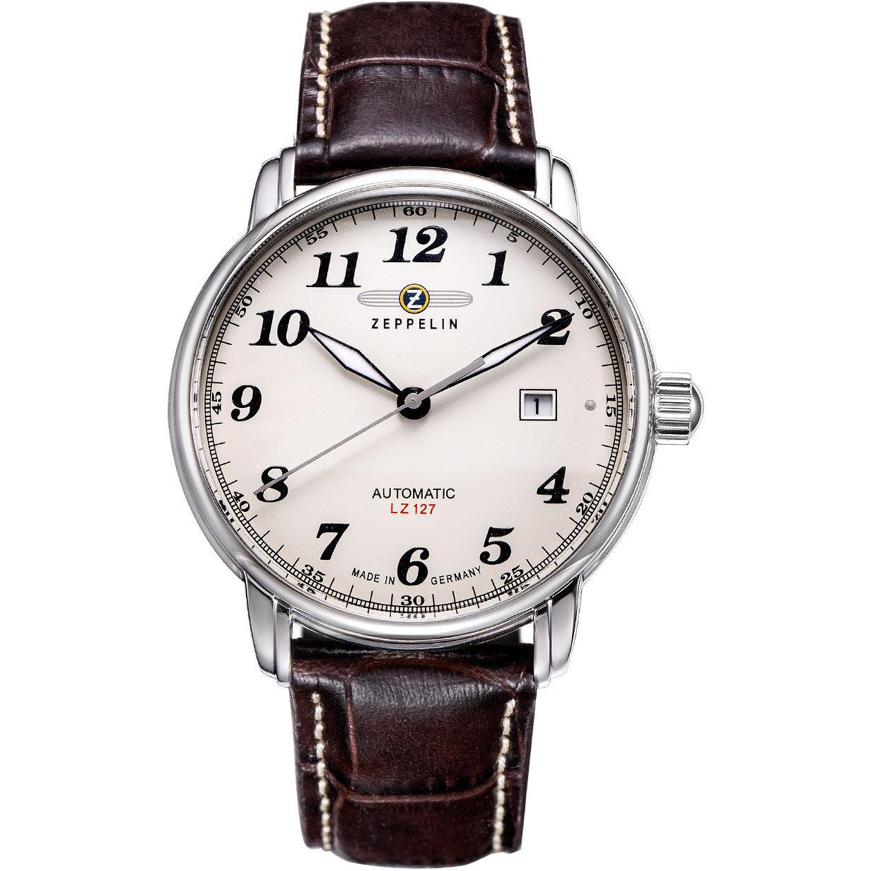 Zeppelin Men's Analogue Automatic Watch With Leather Strap - 76565