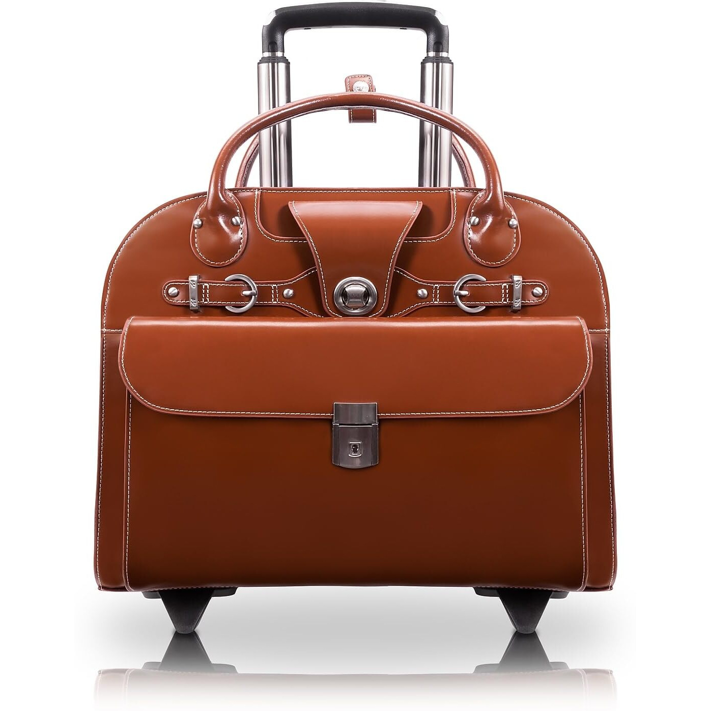 Mcklein Women's Laptop Briefcase, Brown, 17"&quotX6"&quotX13.5""