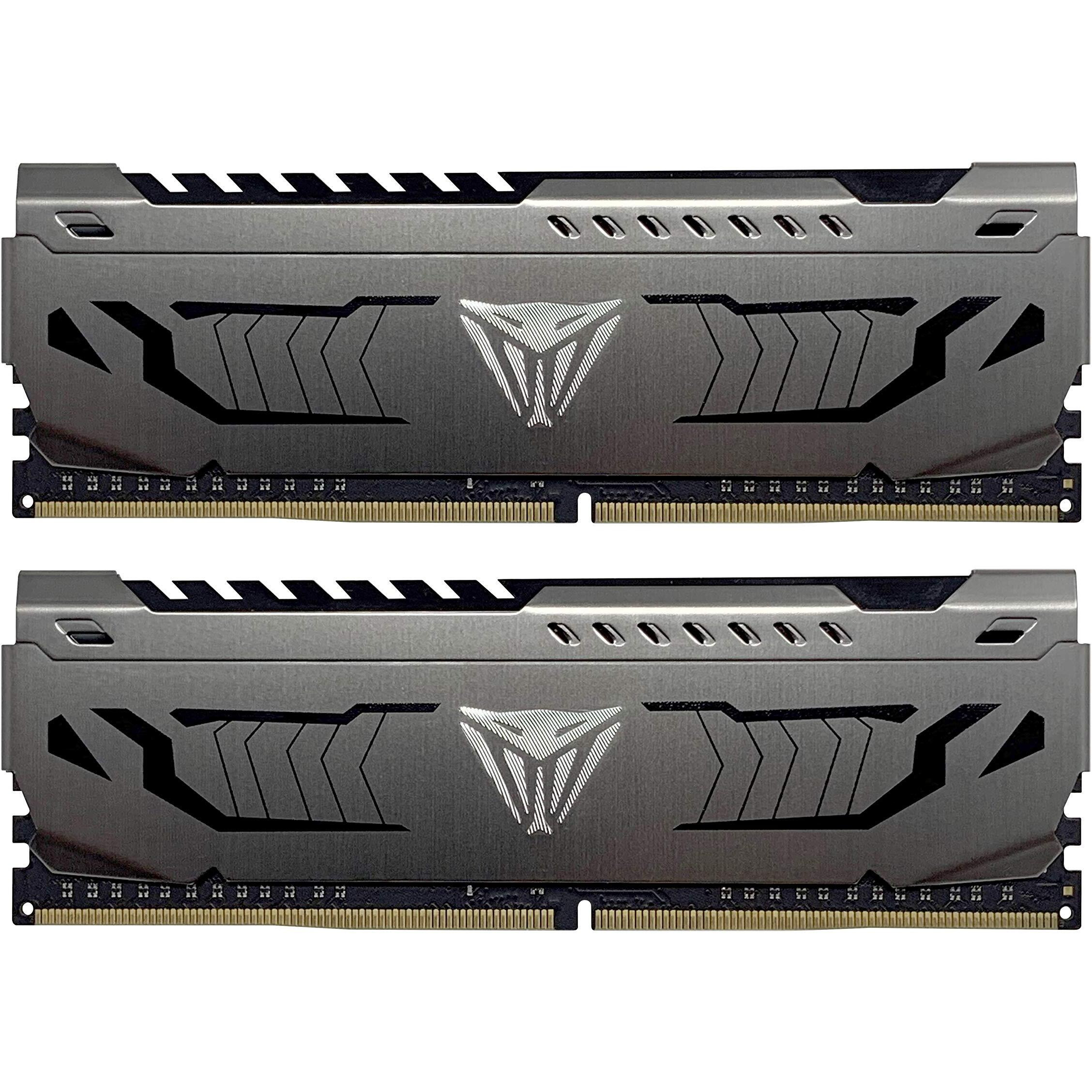 Patriot Viper Steel Ddr4 Ram 32Gb (2X16Gb) 3200Mhz Cl16 1.35V Udimm Desktop Gaming Memory Kit Compatible With Xmp - Pvs432G320C6K