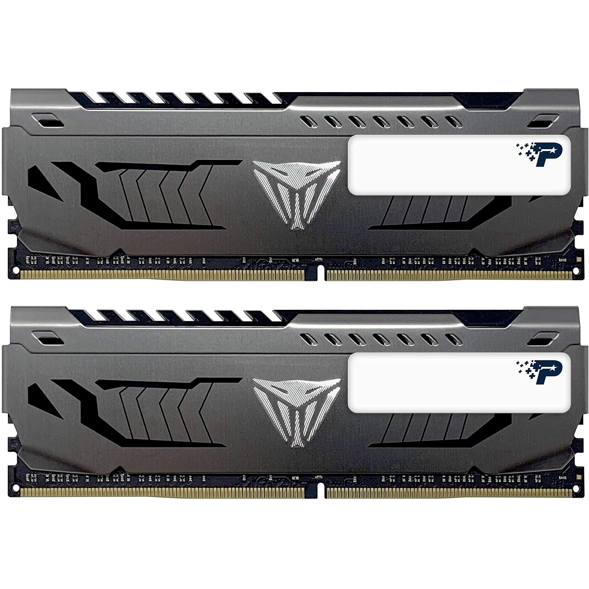 Patriot Viper Steel Ddr4 Ram 32Gb (2X16Gb) 3200Mhz Cl16 1.35V Udimm Desktop Gaming Memory Kit Compatible With Xmp - Pvs432G320C6K