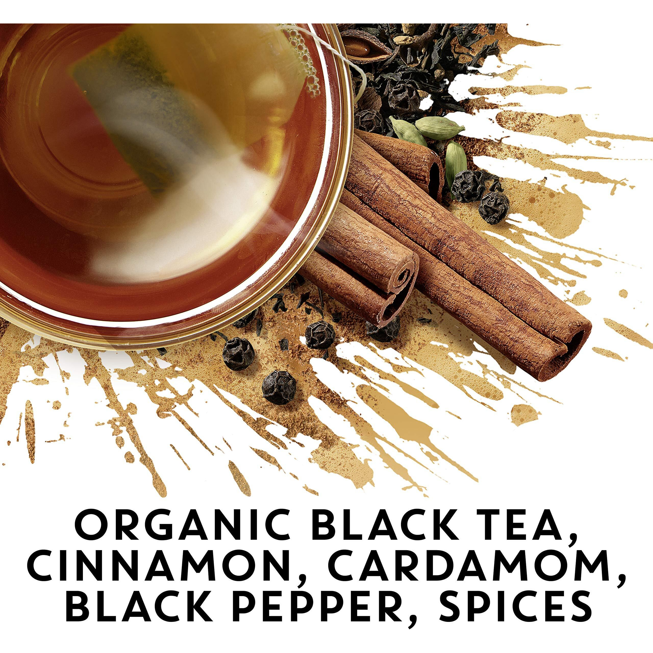 Tazo Organic Chai For A Warm Spiced Chai Black Tea Moderately Caffeinated Tea 20 Tea Bags