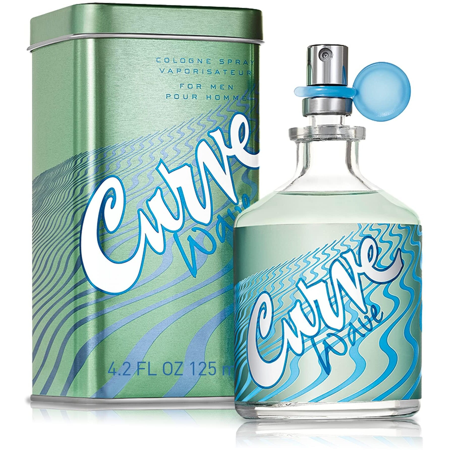 Curve Men's Cologne Fragrance Spray, Casual Cool Day Or Night Scent, Curve Wave, 4.2 Fl Oz